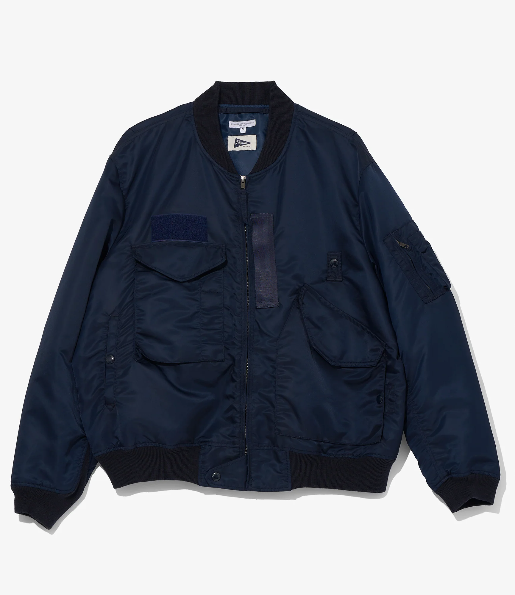Engineered Garments for Pilgrim - Flight Jacket - Navy Flight Satin Nylon