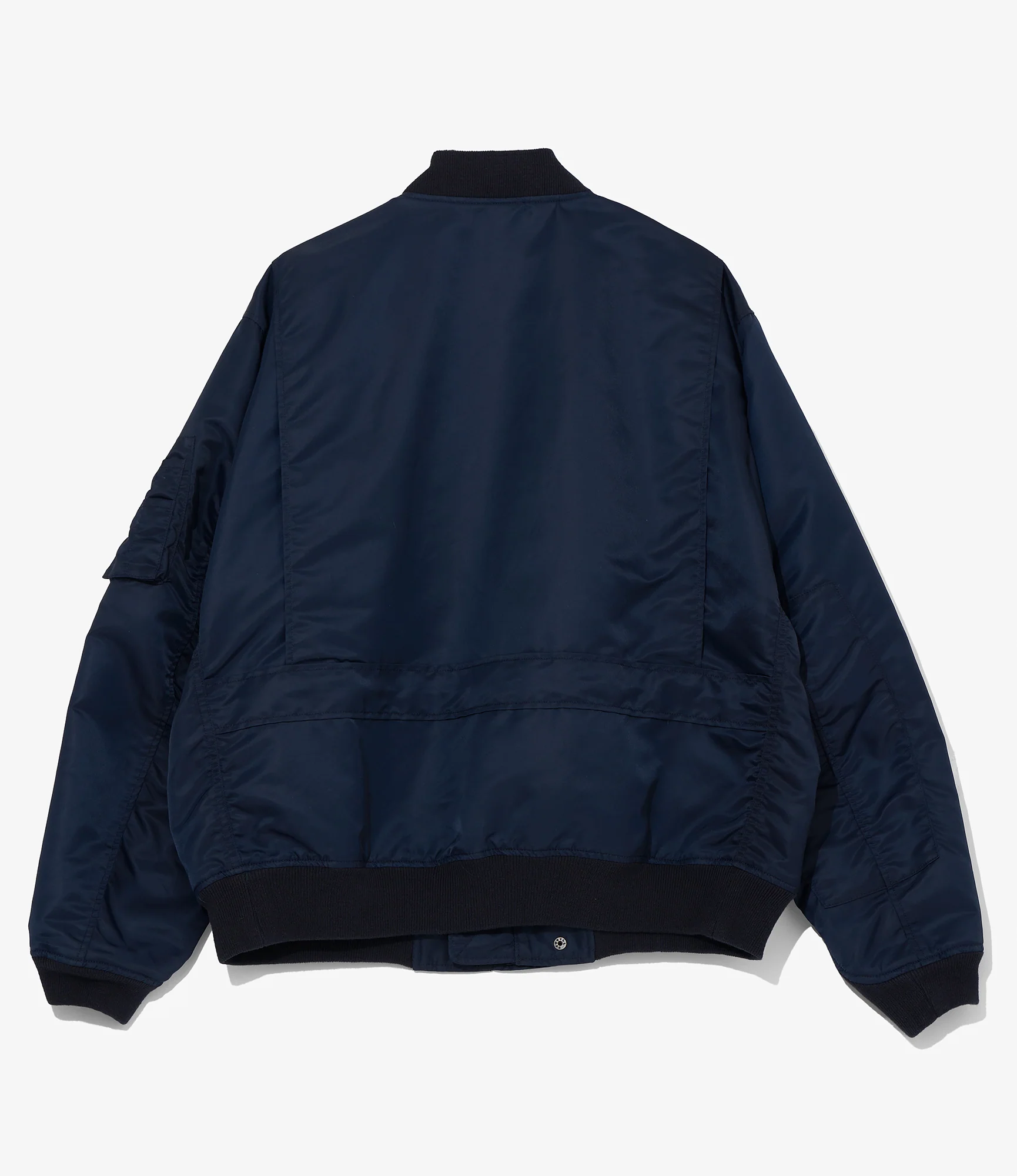 Engineered Garments for Pilgrim - Flight Jacket - Navy Flight Satin Nylon - Image 2