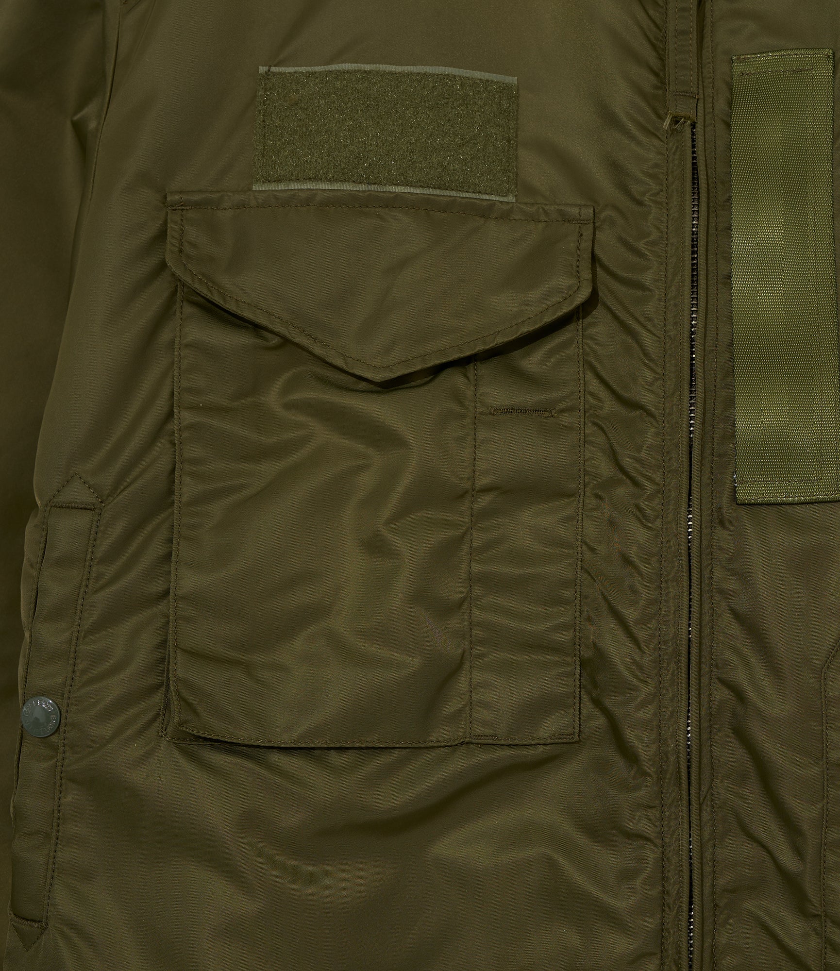 Engineered Garments for Pilgrim - Flight Jacket - Olive Flight Satin Nylon - Image 6