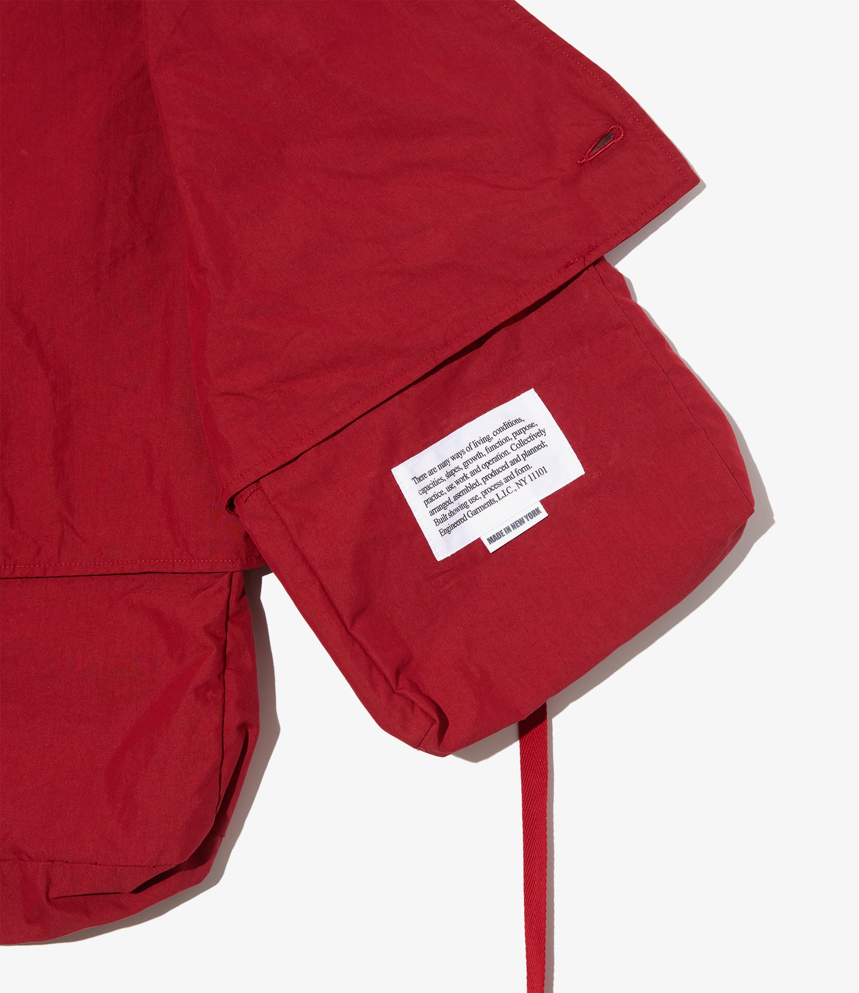 Fowl Vest - Red Lt. Weight Nyco Poplin - Image 3