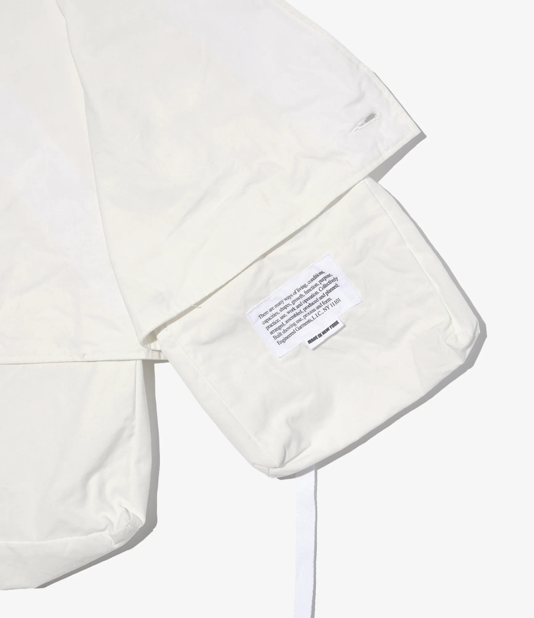 Fowl Vest - White Cotton Heavy Poplin - Image 3