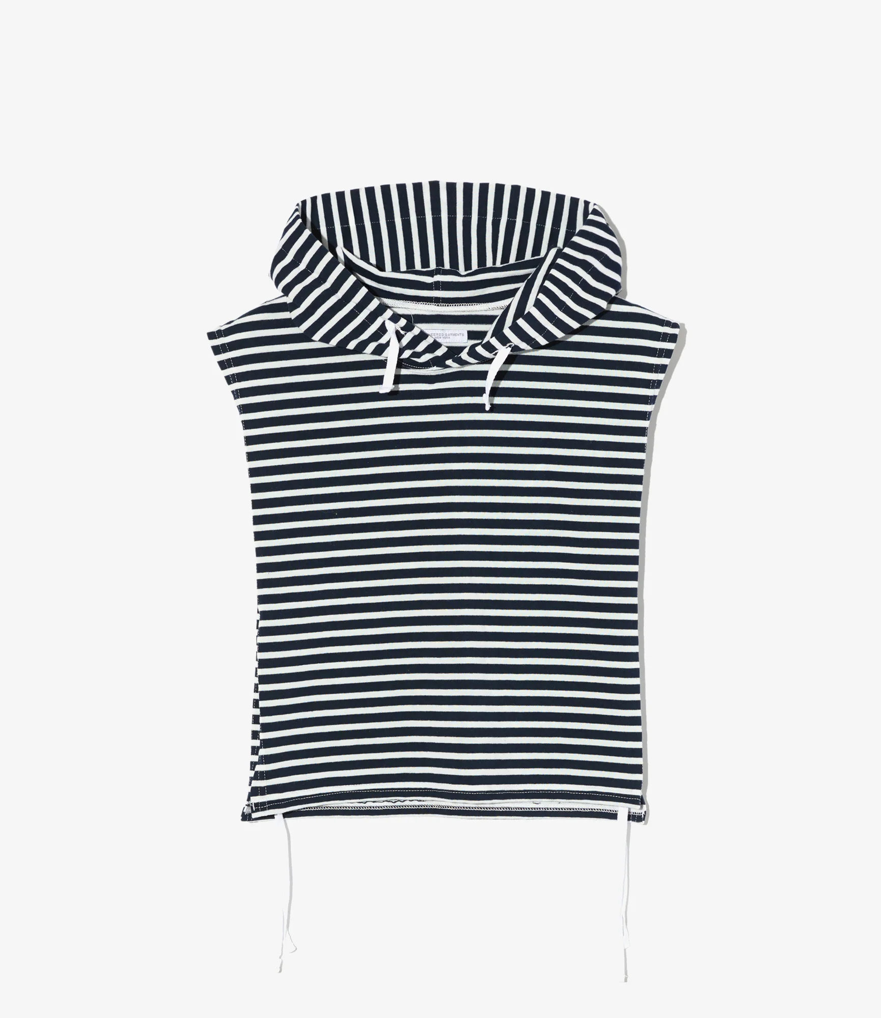 Hooded Interliner - Navy/White PC Stripe Jersey