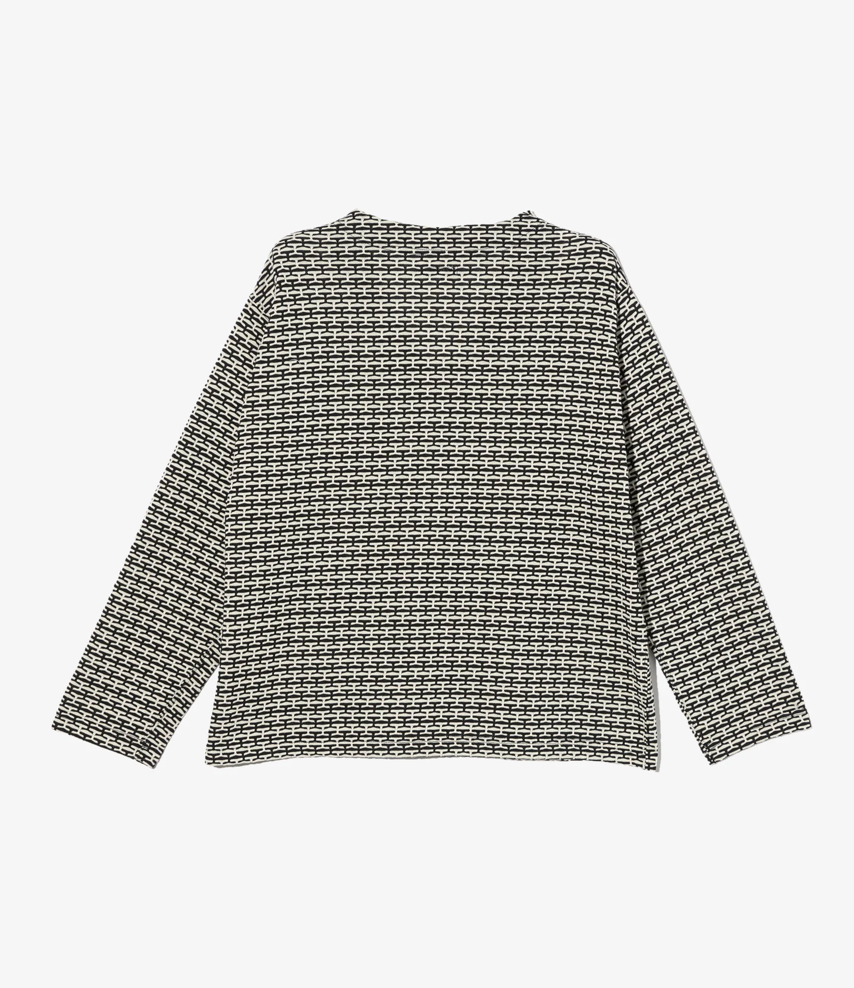 Knit Cardigan - Black/White CP Horizontal Knit Jq. - Image 2