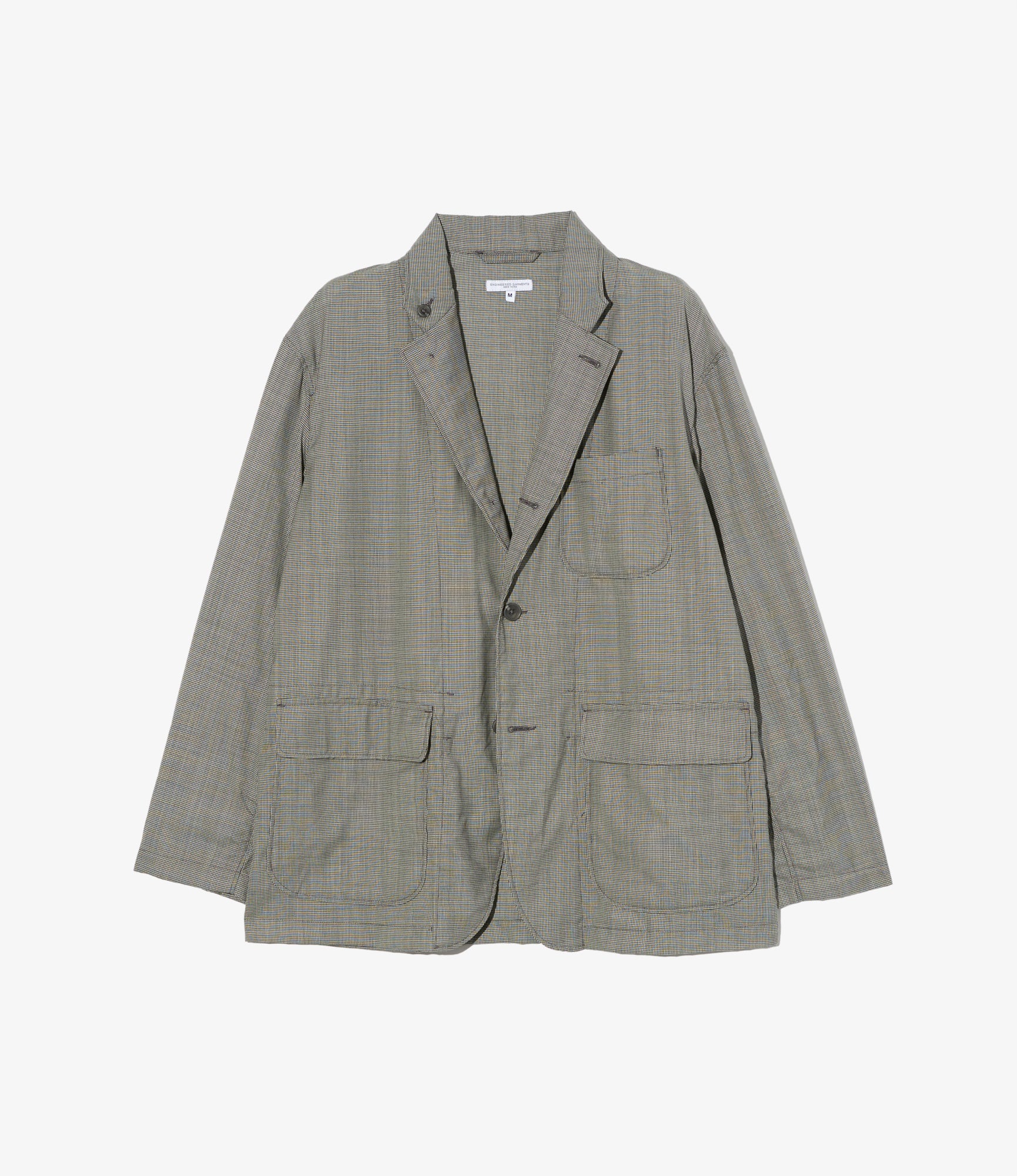 Loiter Jacket - Grey Micro Houndstooth Tropical Wool