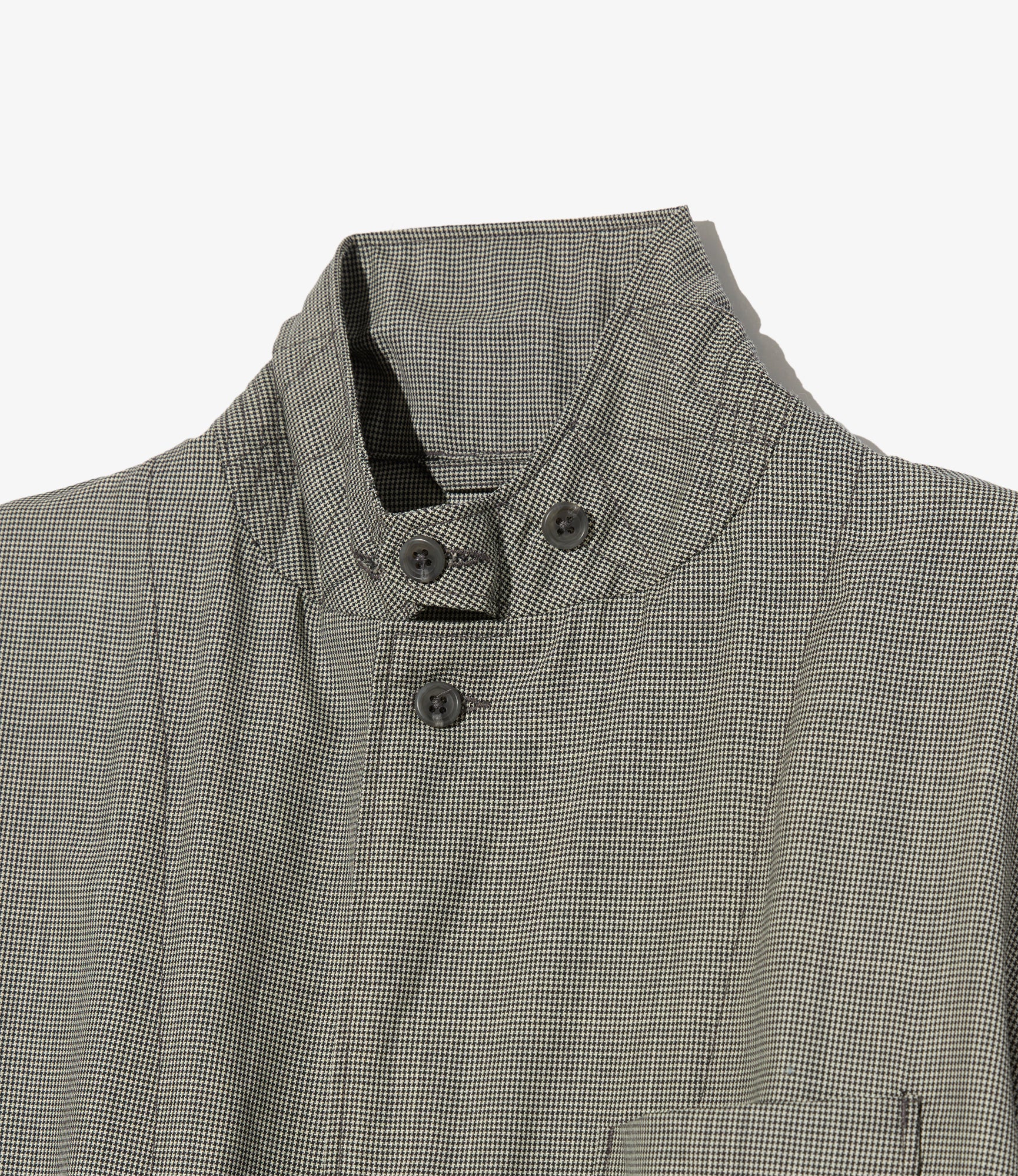 Loiter Jacket - Grey Micro Houndstooth Tropical Wool - Image 3