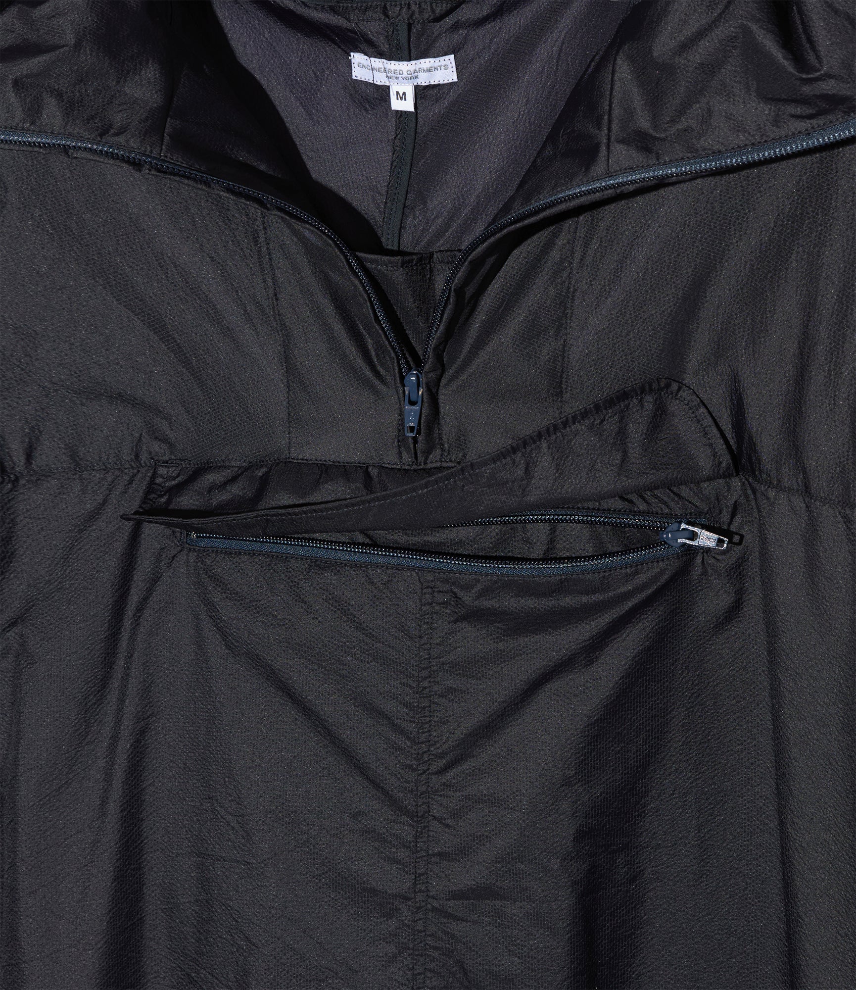 Long Cagoule Parka - Dk. Navy Nylon Micro Ripstop - Image 3