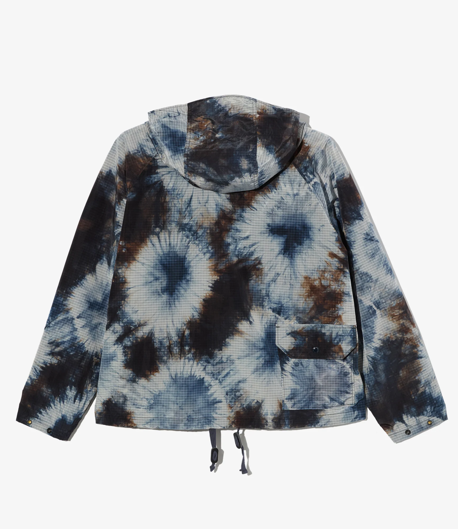 Lt Parka - Navy Nylon Tie Dye Print Ripstop - Image 2