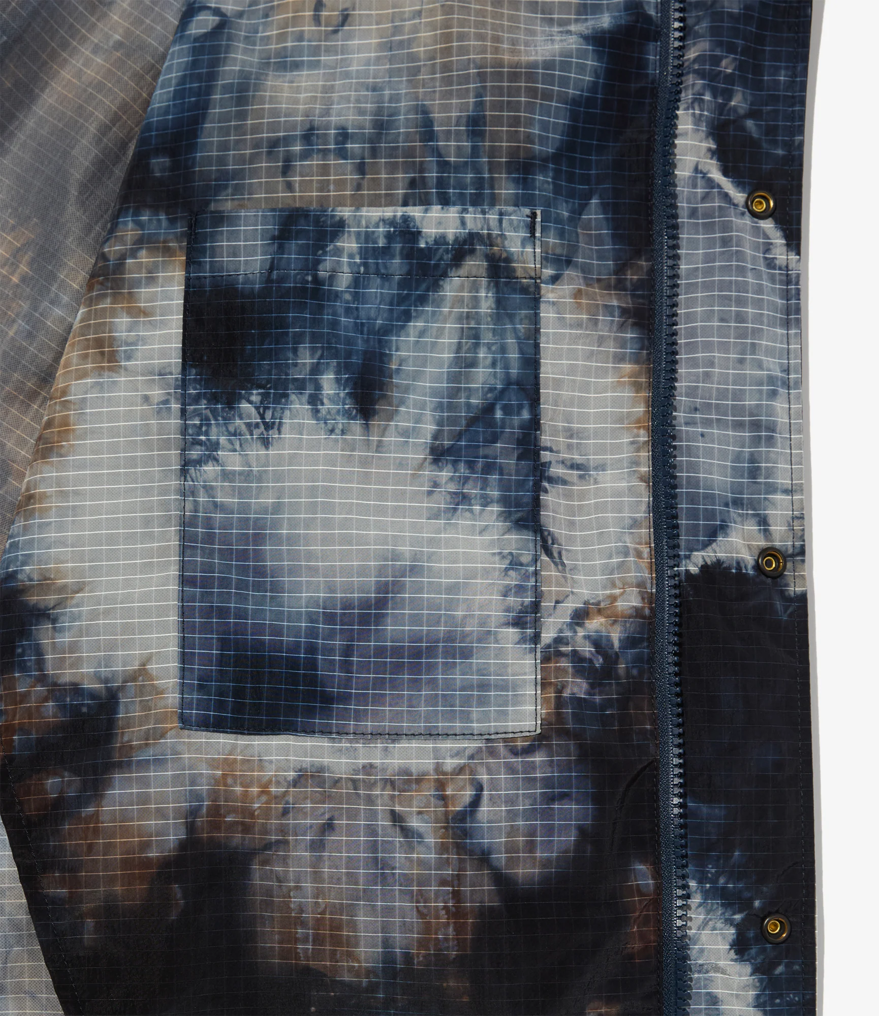 Lt Parka - Navy Nylon Tie Dye Print Ripstop - Image 3