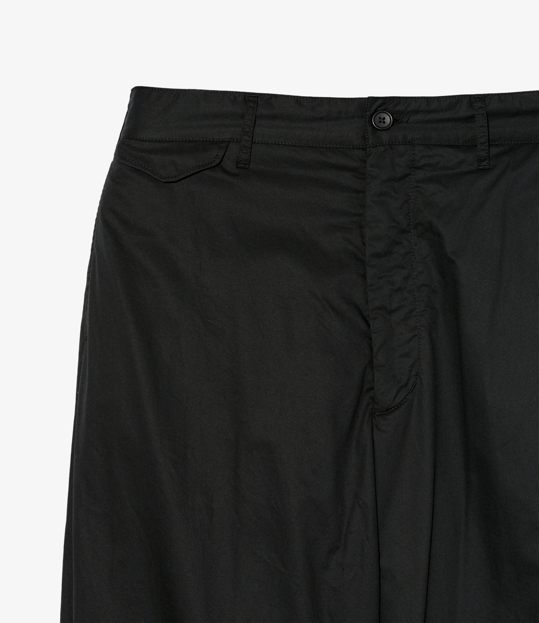 Officer Pant - Black Cotton High Count Twill - Image 3