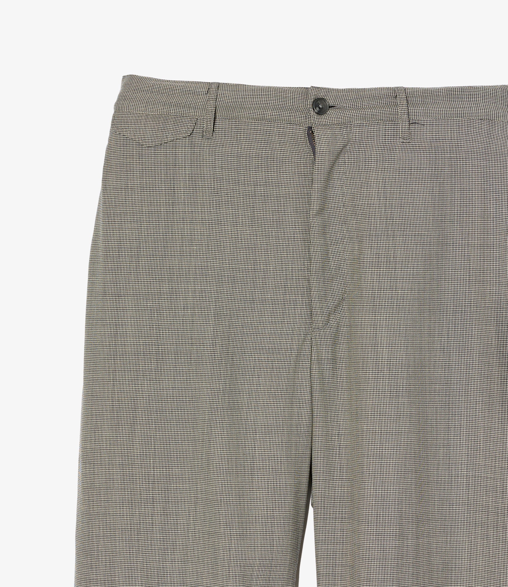 Officer Pant - Grey Micro Houndstooth Tropical Wool - Image 3