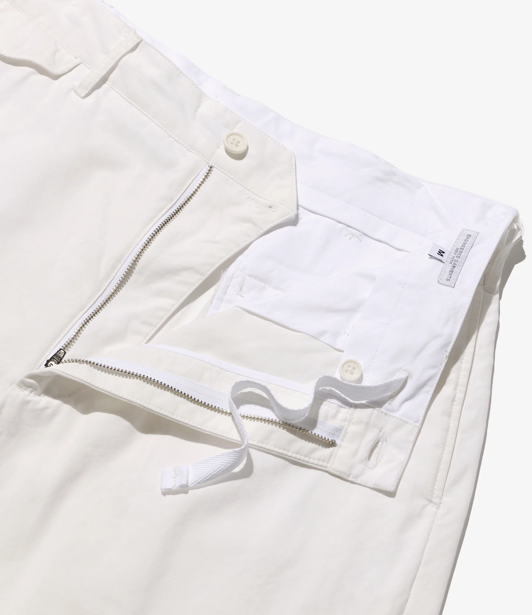 Officer Pant - White Cotton Heavy Poplin - Image 4
