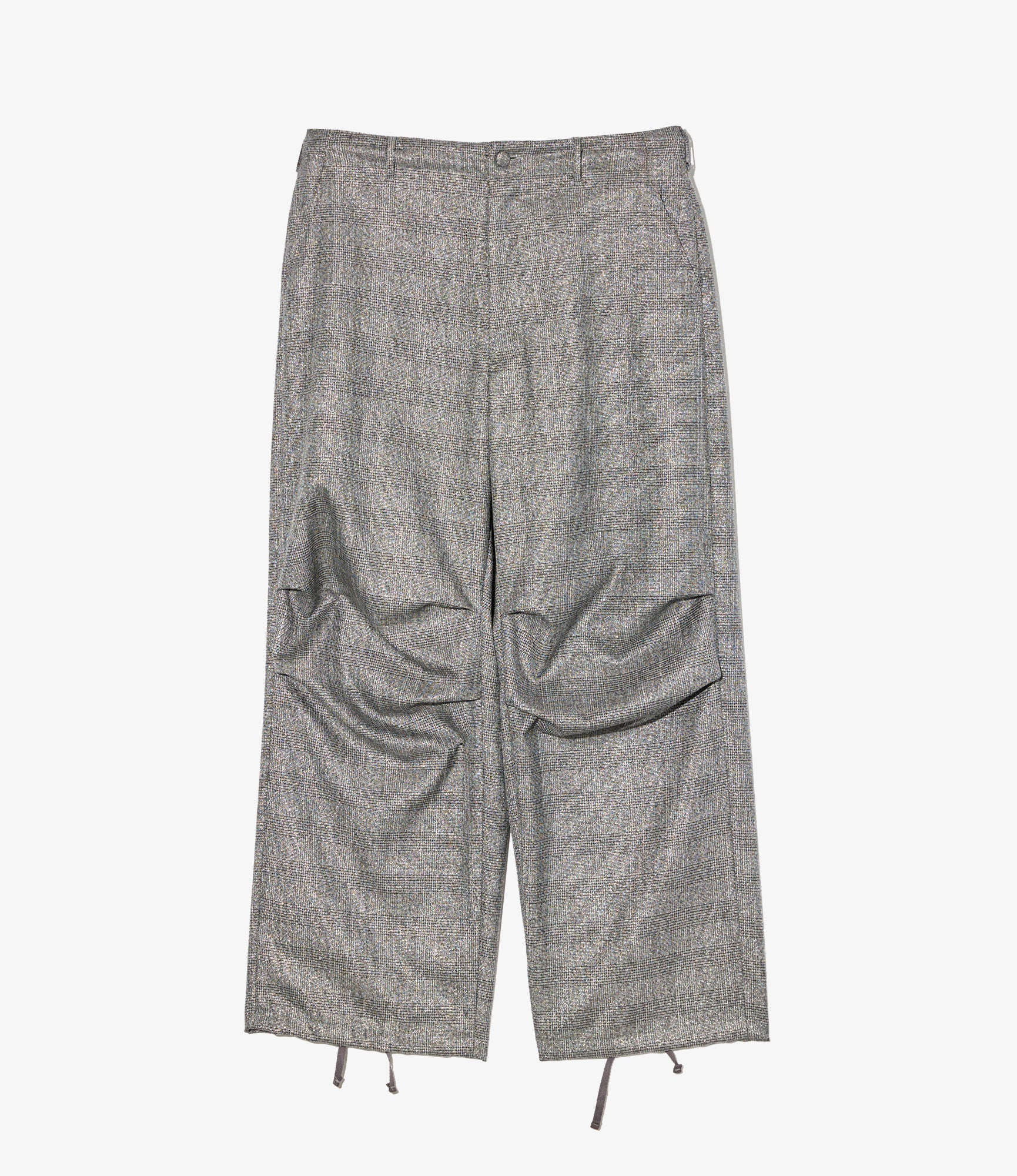 Over Pant - Dk. Grey Polyester Lurex Glen Plaid