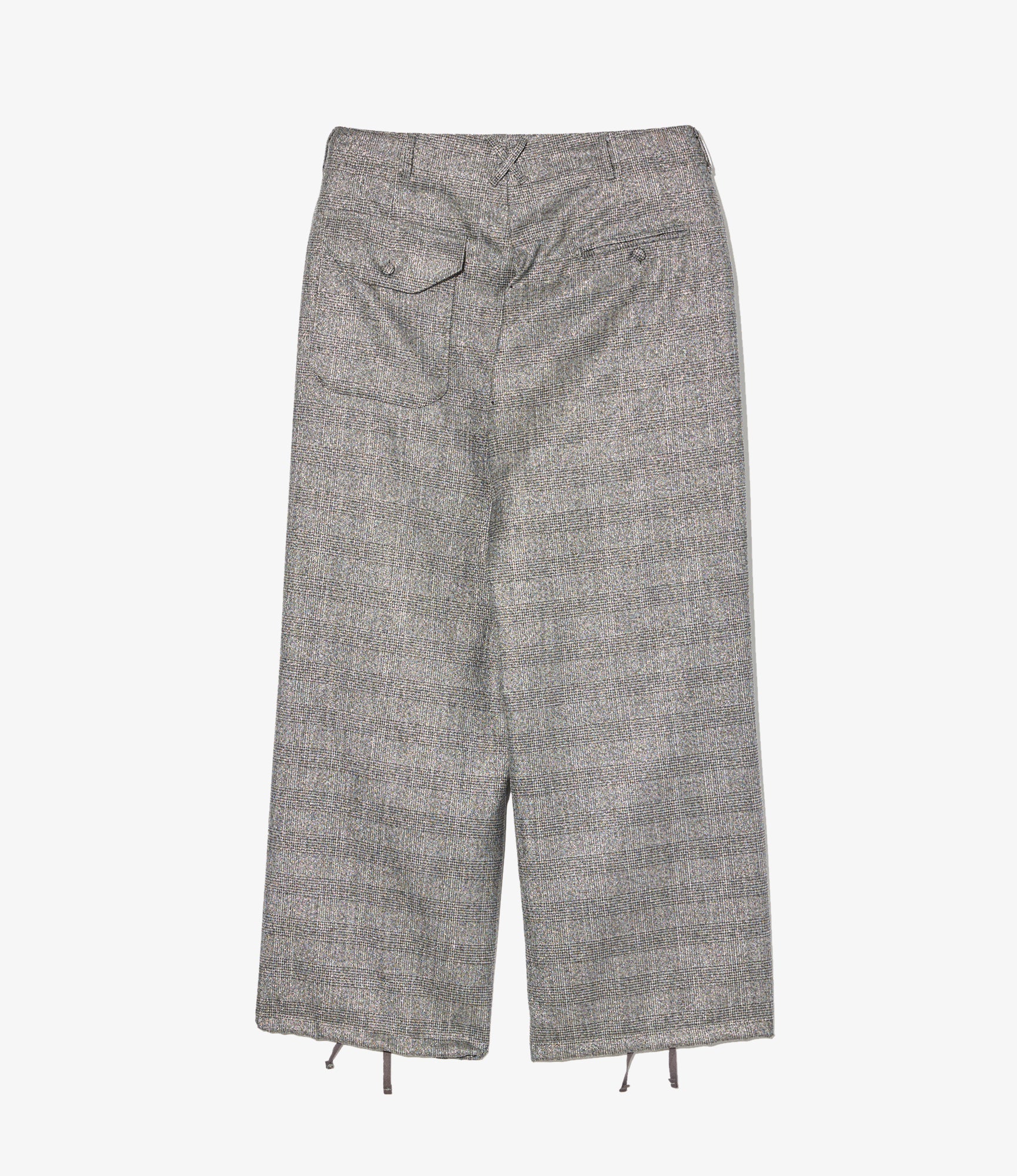 Over Pant - Dk. Grey Polyester Lurex Glen Plaid - Image 2