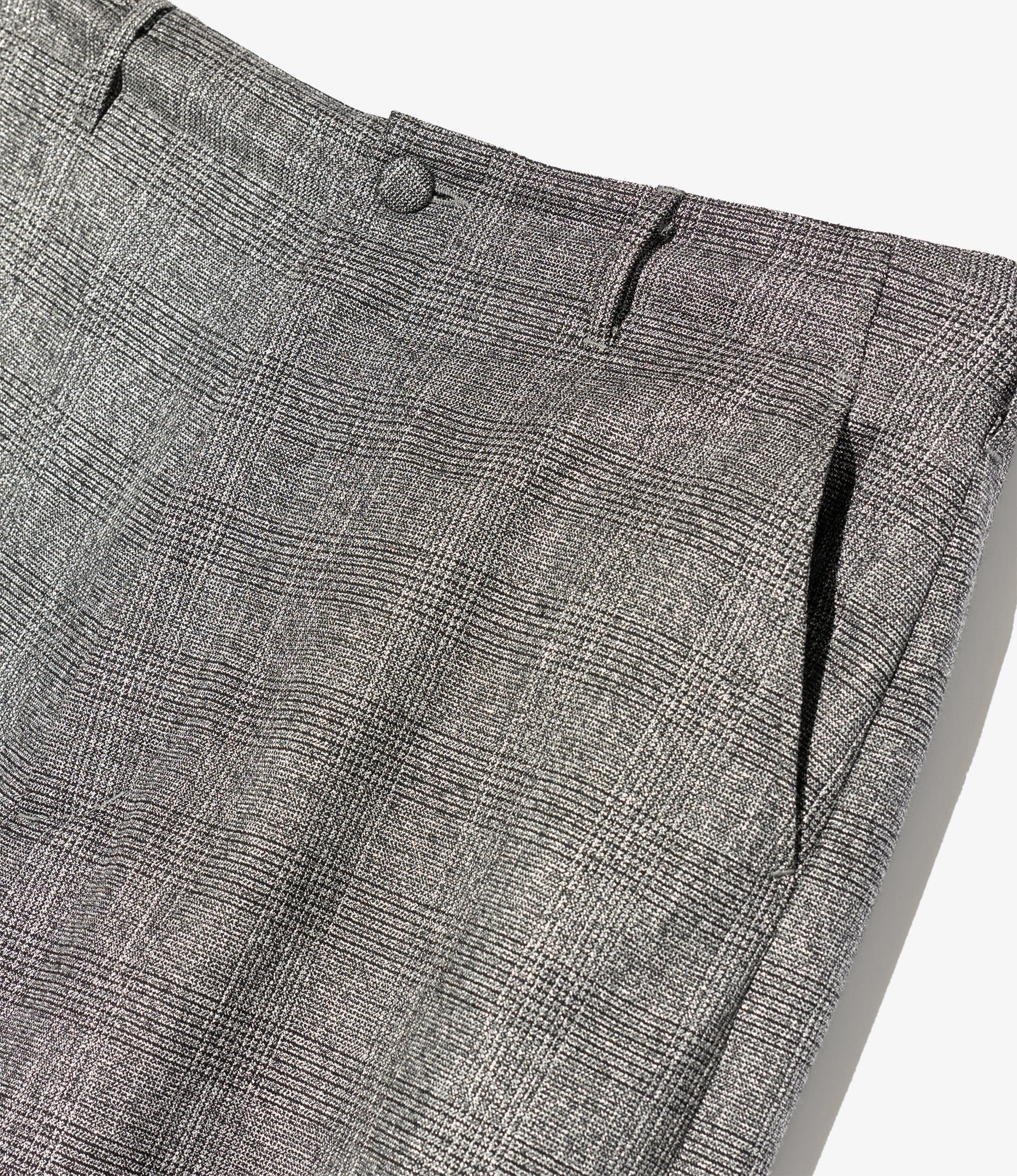 Over Pant - Dk. Grey Polyester Lurex Glen Plaid - Image 3