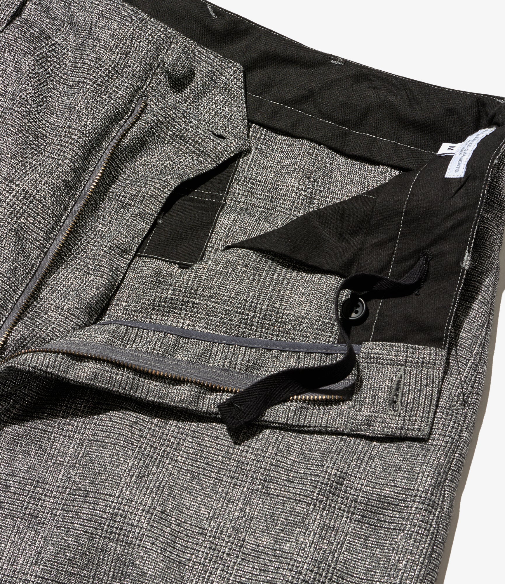 Over Pant - Dk. Grey Polyester Lurex Glen Plaid - Image 5