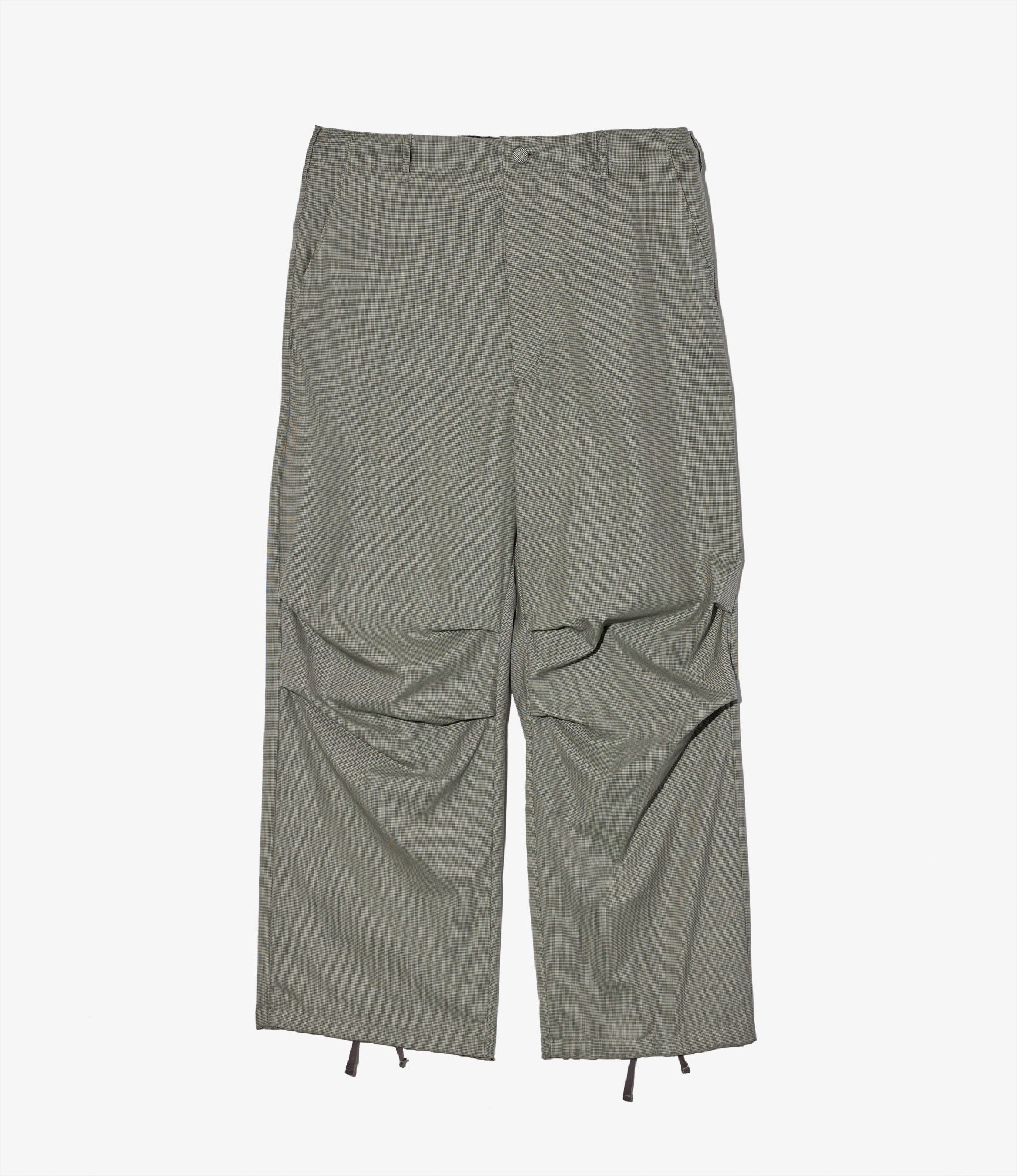 Over Pant - Grey Micro Houndstooth Tropical Wool