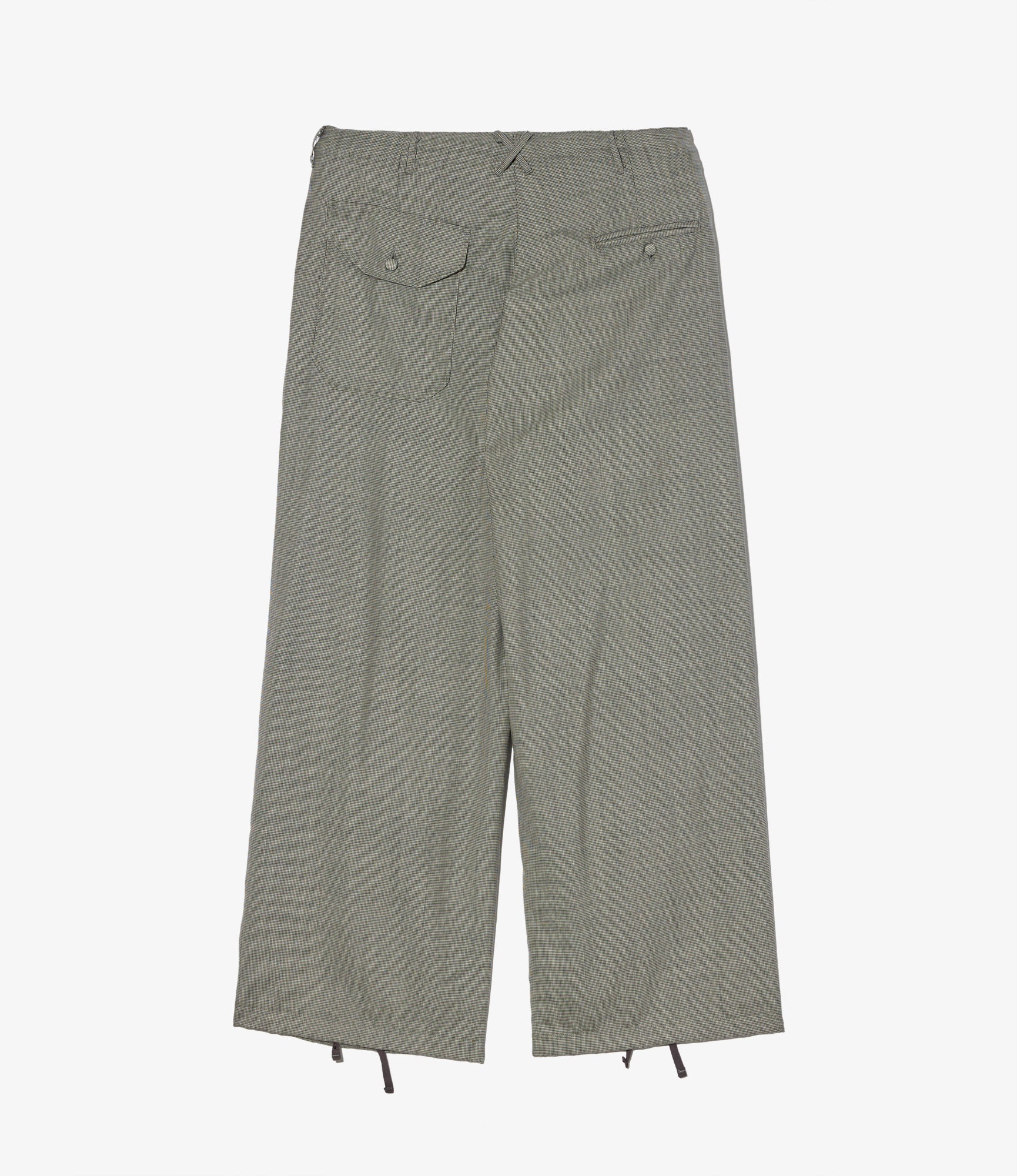 Over Pant - Grey Micro Houndstooth Tropical Wool - Image 2