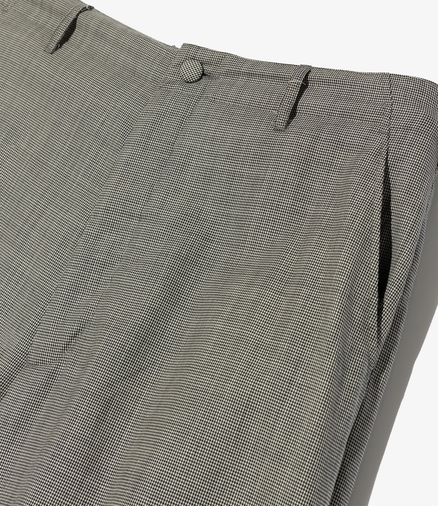 Over Pant - Grey Micro Houndstooth Tropical Wool - Image 3