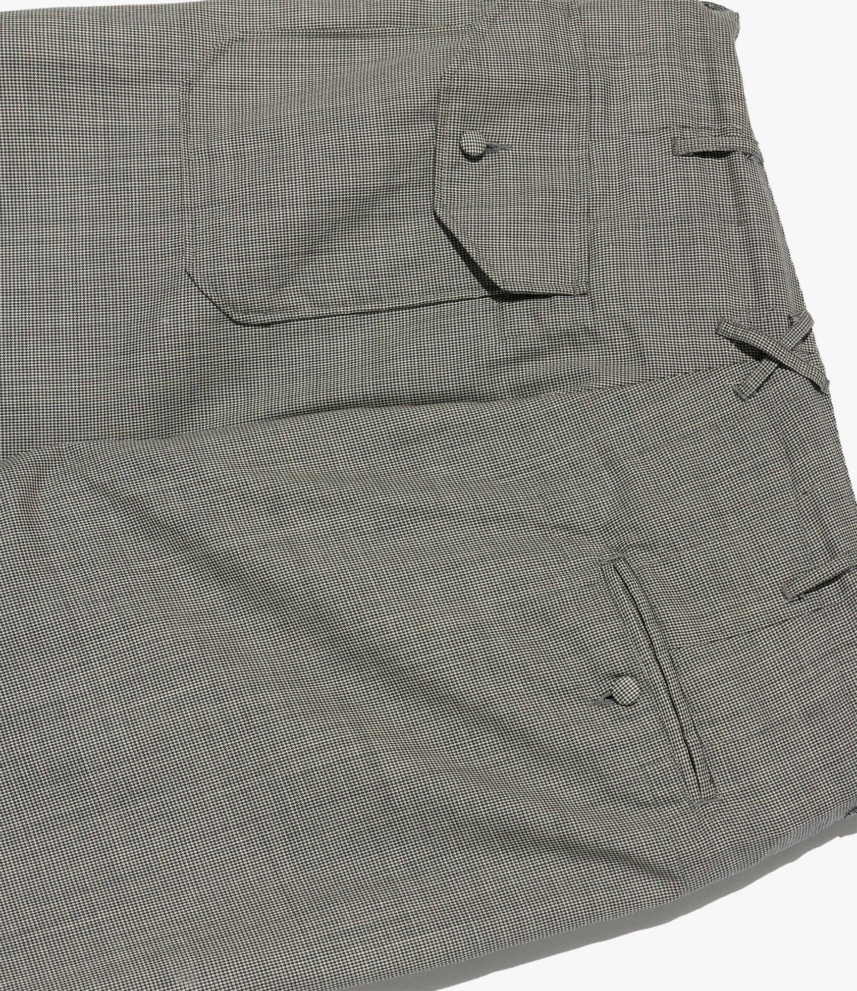 Over Pant - Grey Micro Houndstooth Tropical Wool - Image 4