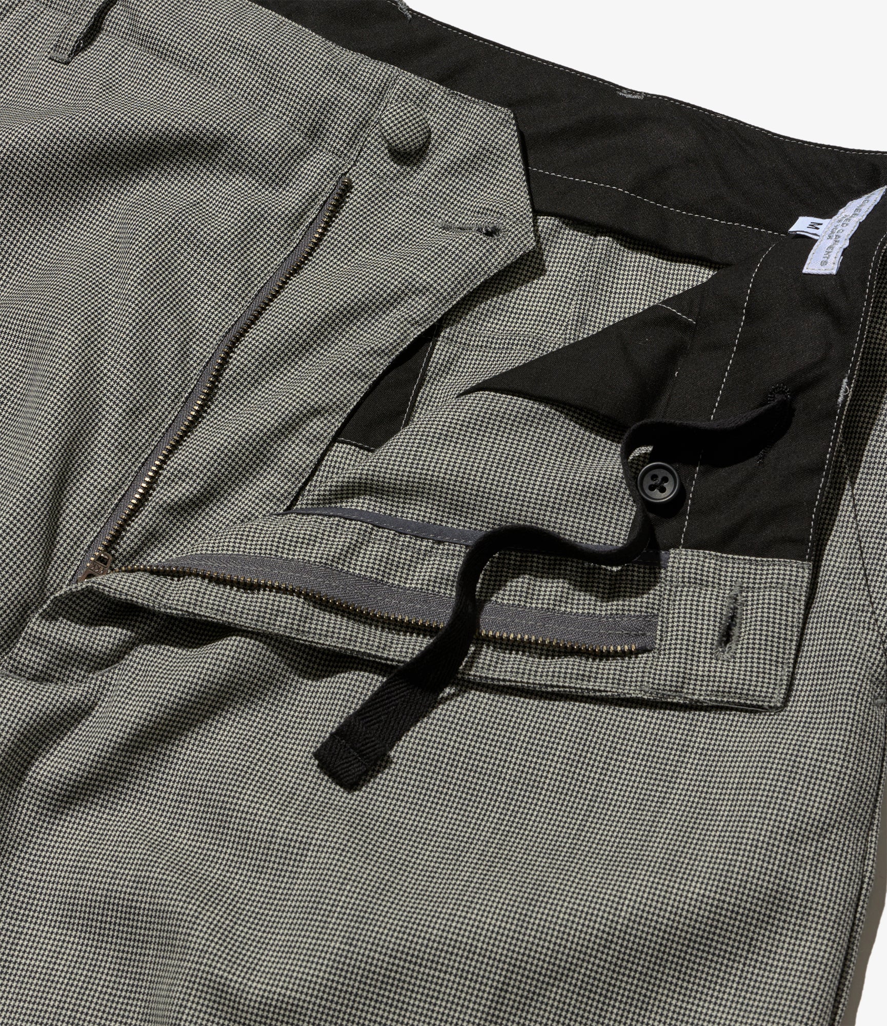 Over Pant - Grey Micro Houndstooth Tropical Wool - Image 5