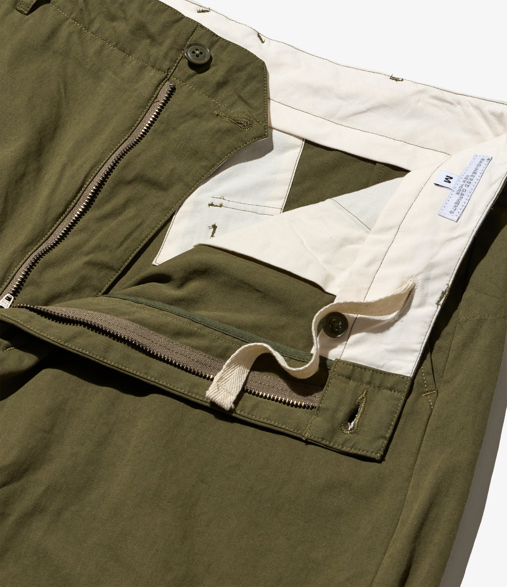 Over Pant - Olive Cotton Sanded Cloth - Image 5