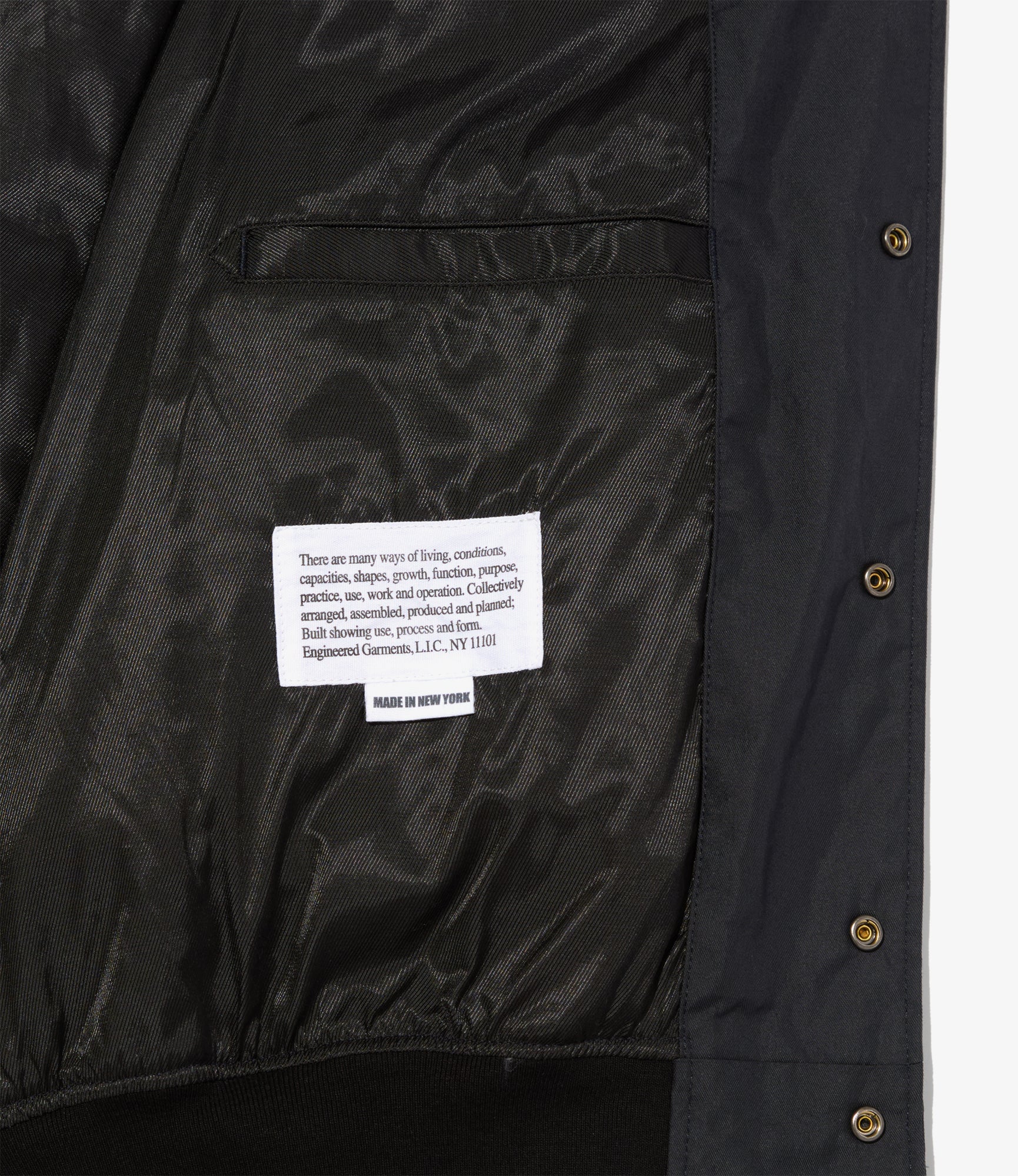 Referee Jacket - Dk. Navy Lt. Weight Nyco Twill - Image 4