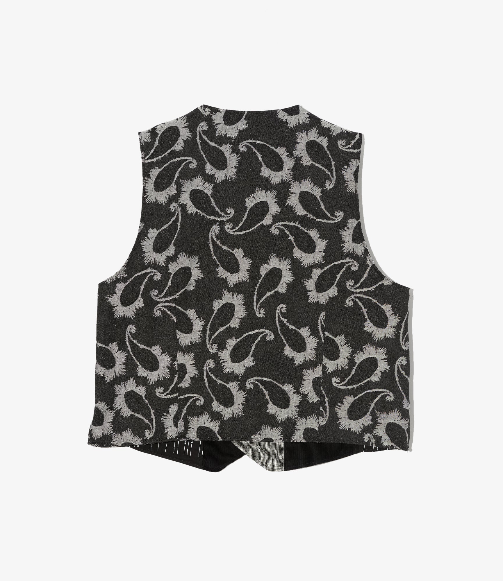 Reversible Vest - Black/Grey CP Paisley Jq. - Image 2