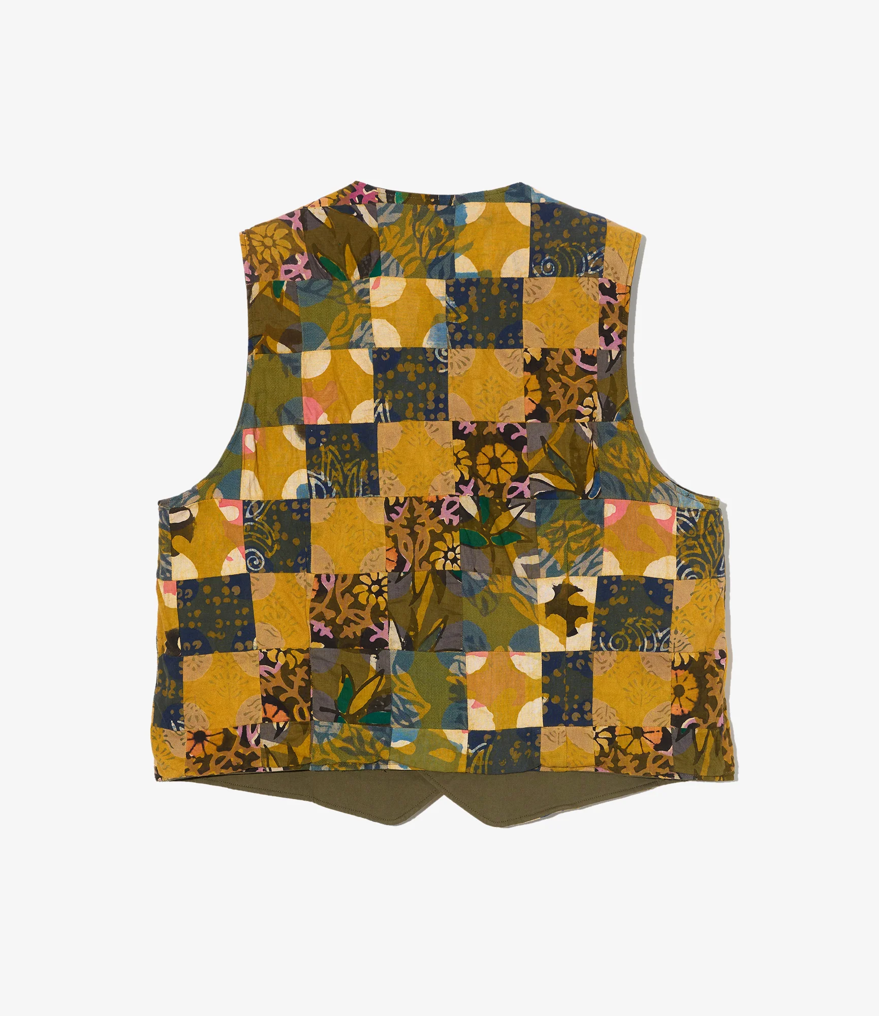 Reversible Vest - Olive Cotton Sanded Cloth - Image 4