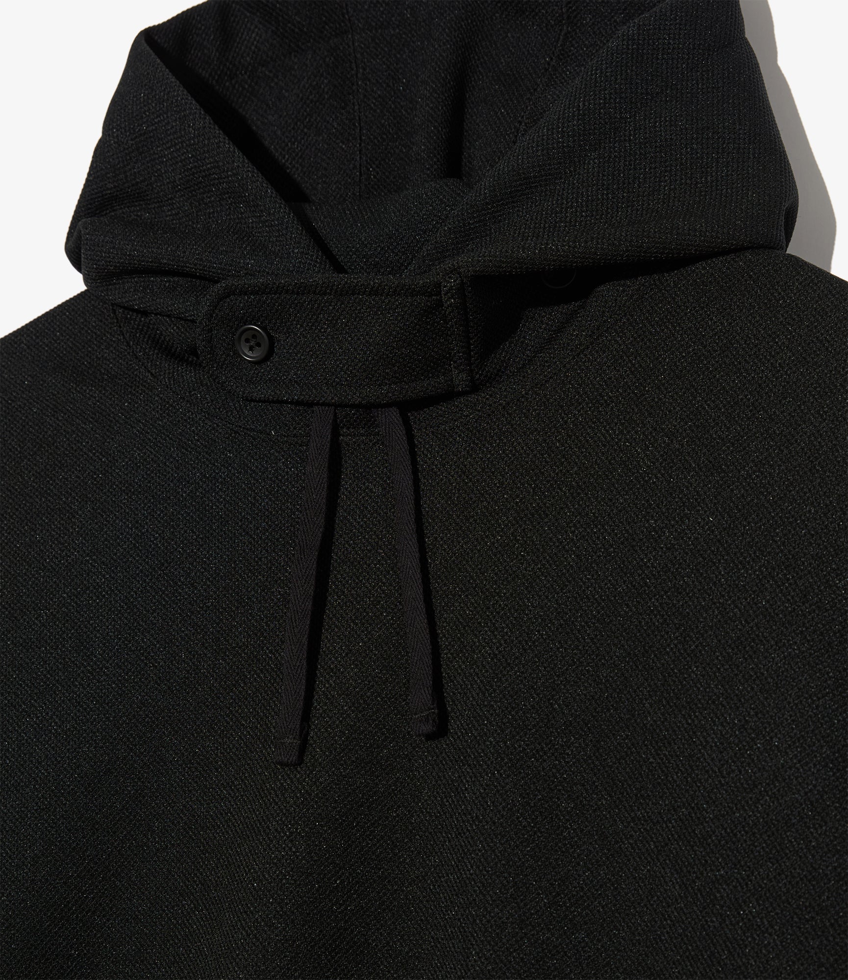 Short Sleeve Hoody - Black Diamond Poly Knit - Image 3