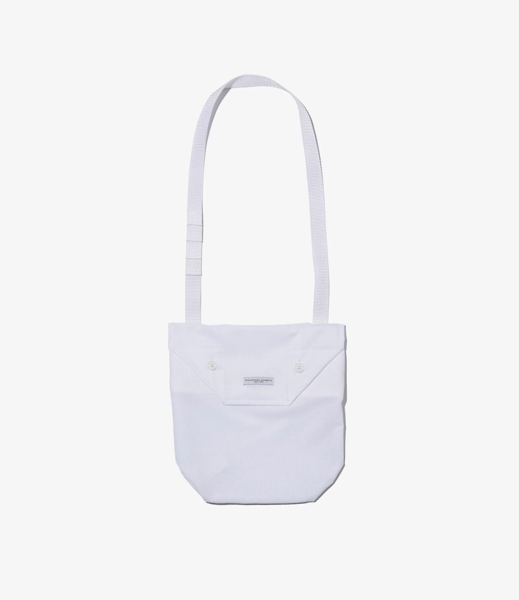 Shoulder Pouch - White Polyester Mesh