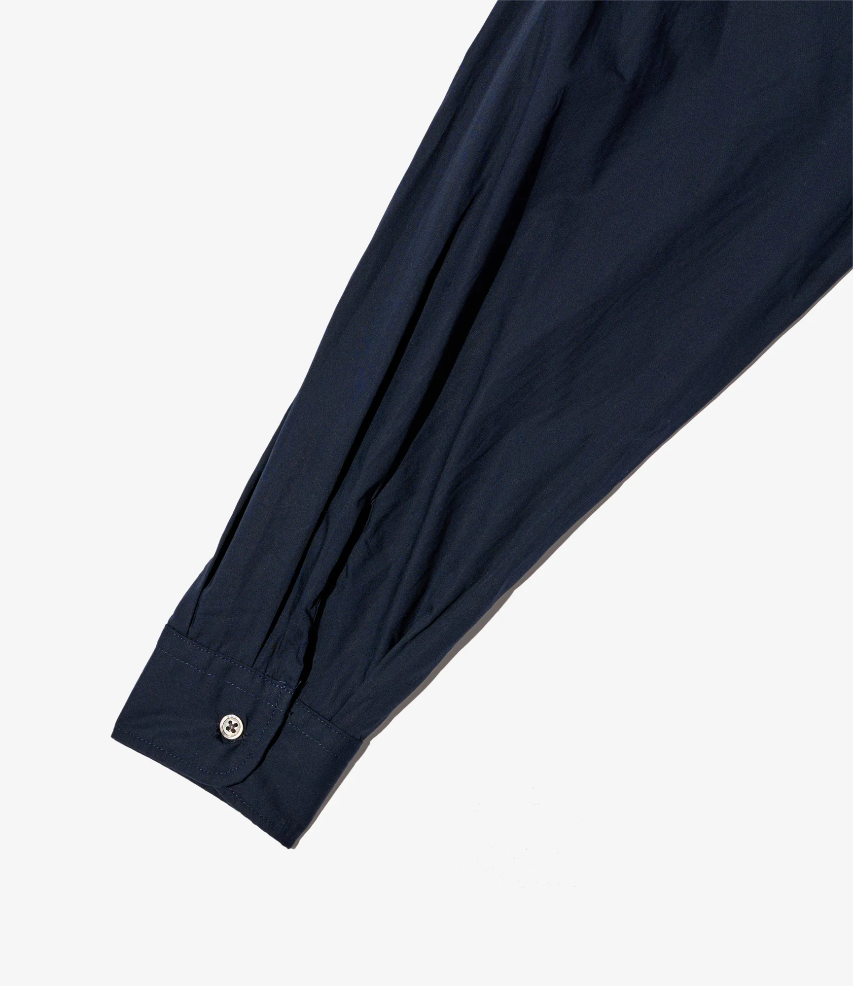 Wing Collar Shirt - Dk. Navy Cotton Broadcloth - Image 4