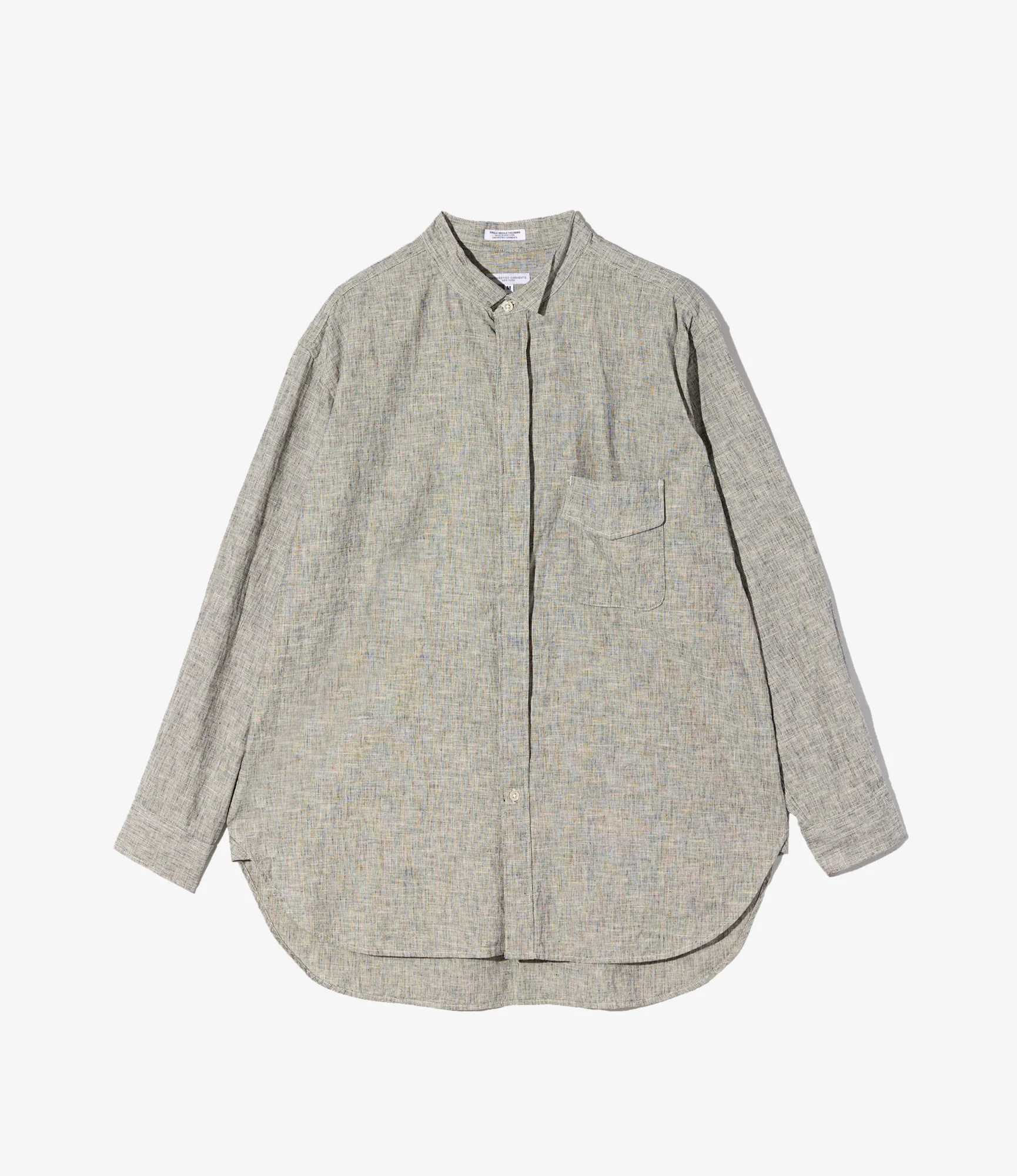 Wing Collar Shirt - H. Grey CL Melange