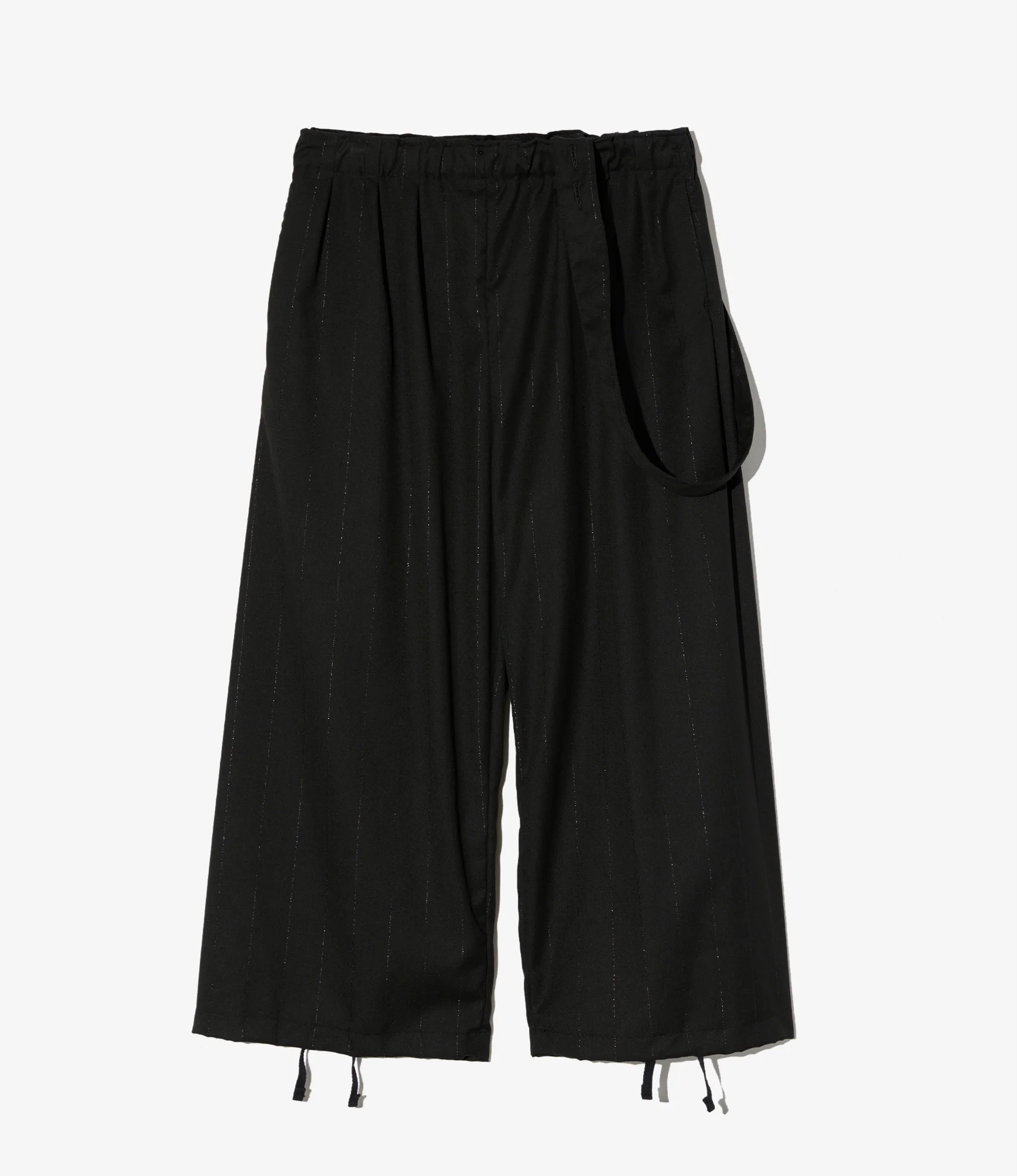 Women's Balloon Pant - Black Polyester Lurex Stripe - Image 3
