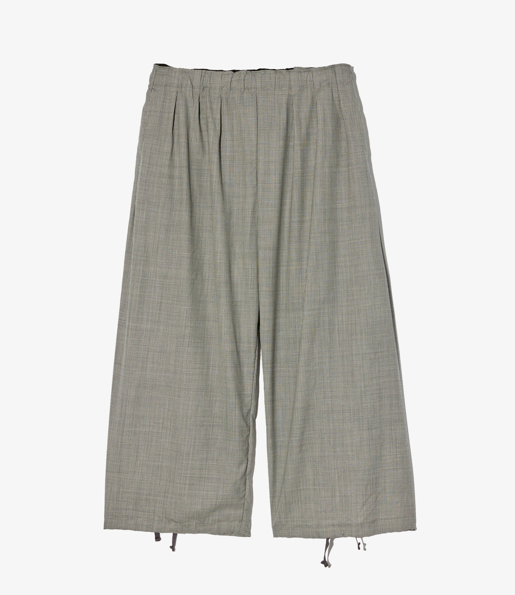 Women's Balloon Pant - Grey Micro Houndstooth Tropical Wool