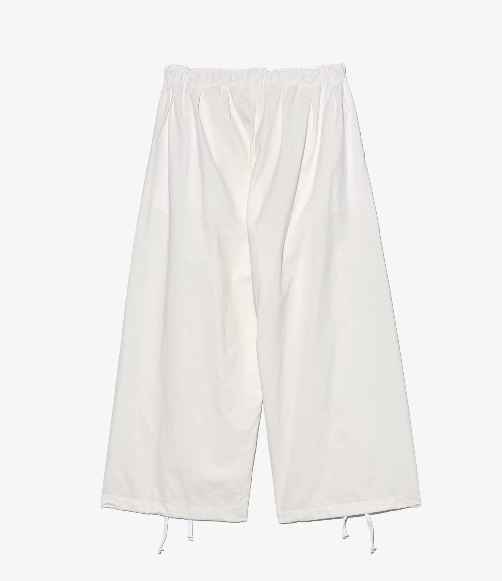 Women's Balloon Pant - White Cotton Heavy Poplin - Image 2