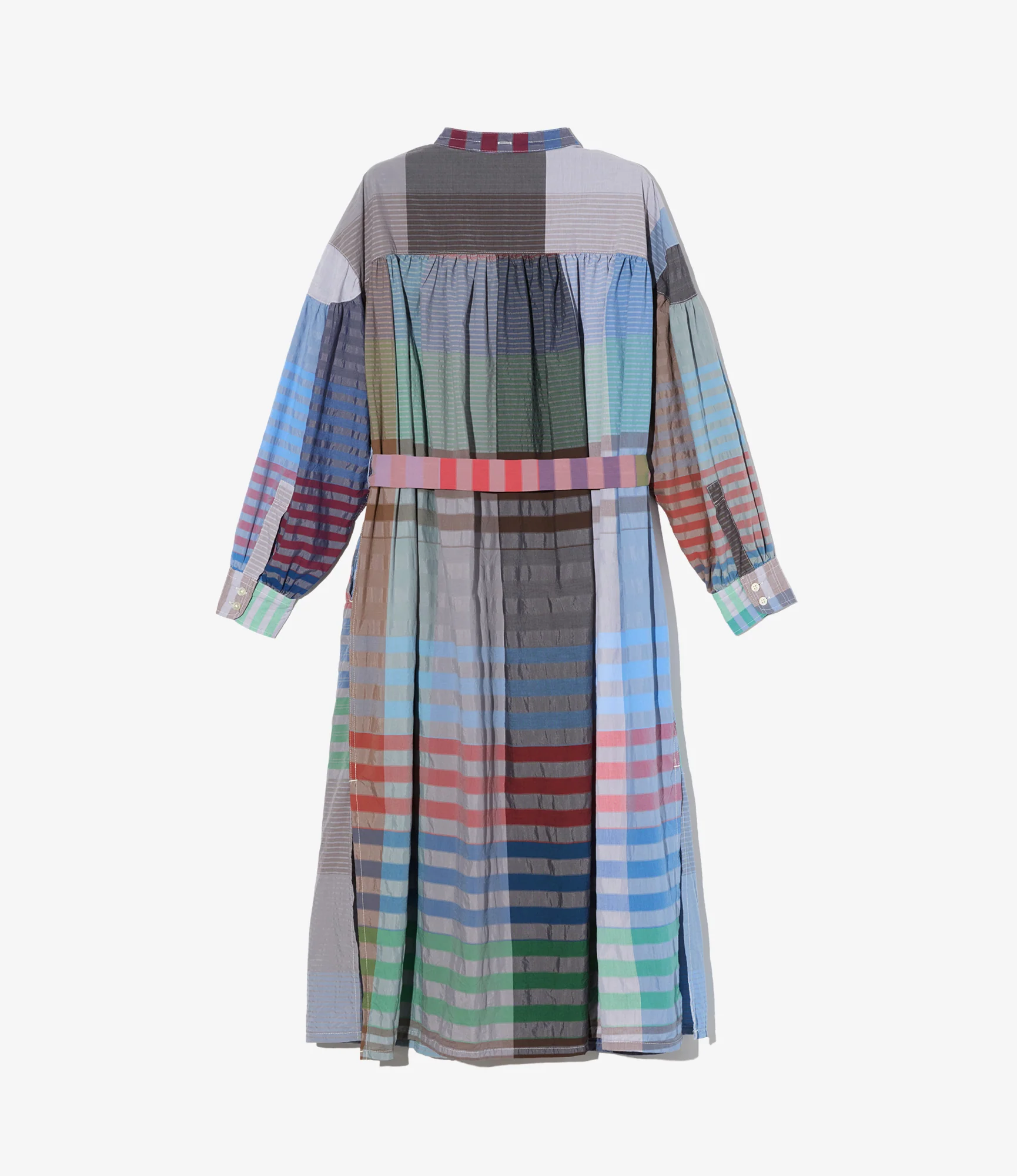 Women's Banded Painter Dress - Multi Color CP Big Plaid - Image 2