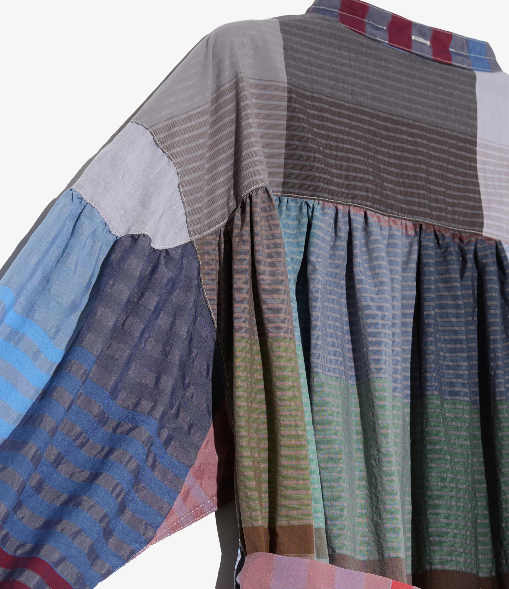 Women's Banded Painter Dress - Multi Color CP Big Plaid - Image 4