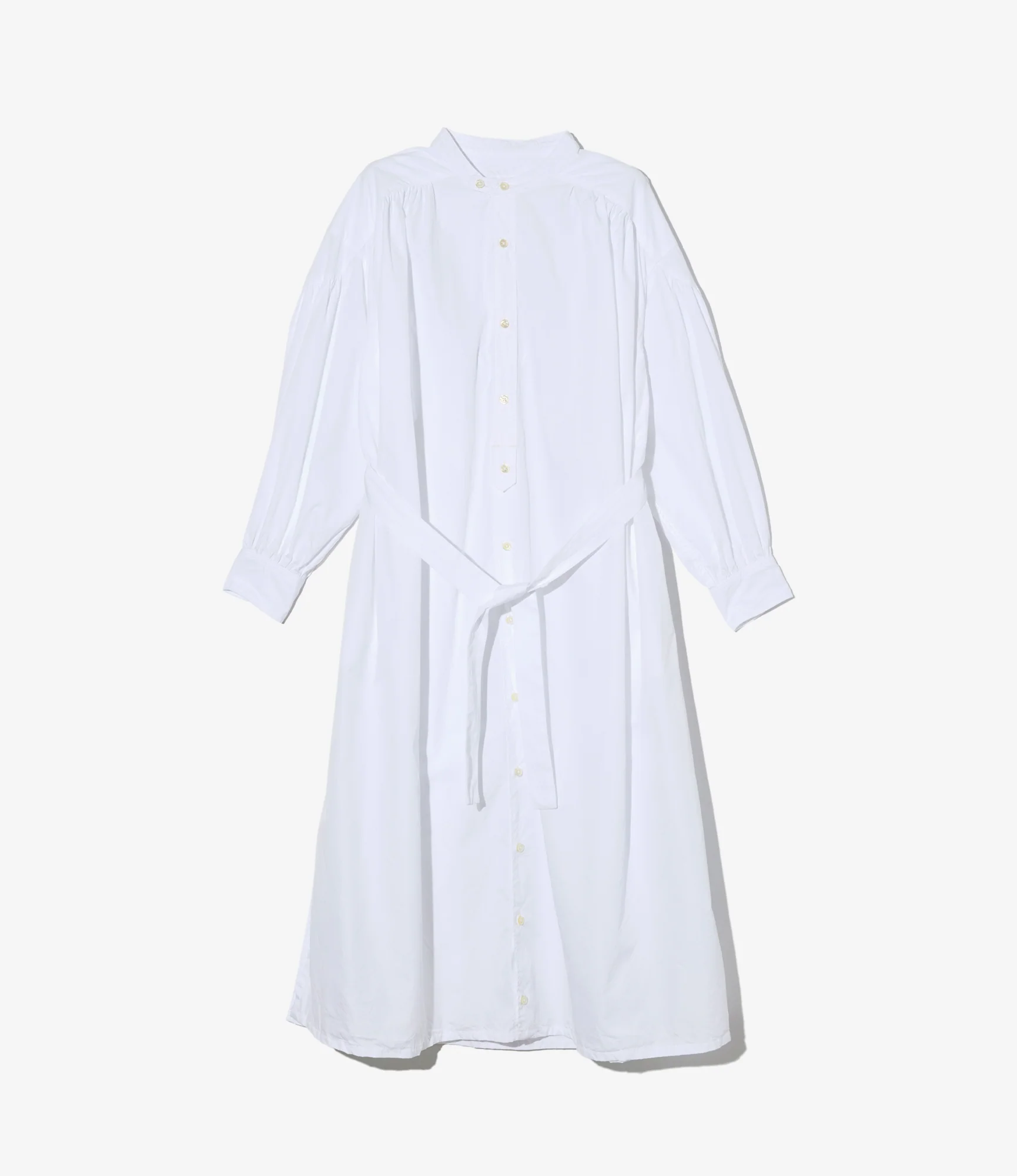 Women's Banded Painter Dress - White 100's 2Ply Broadcloth