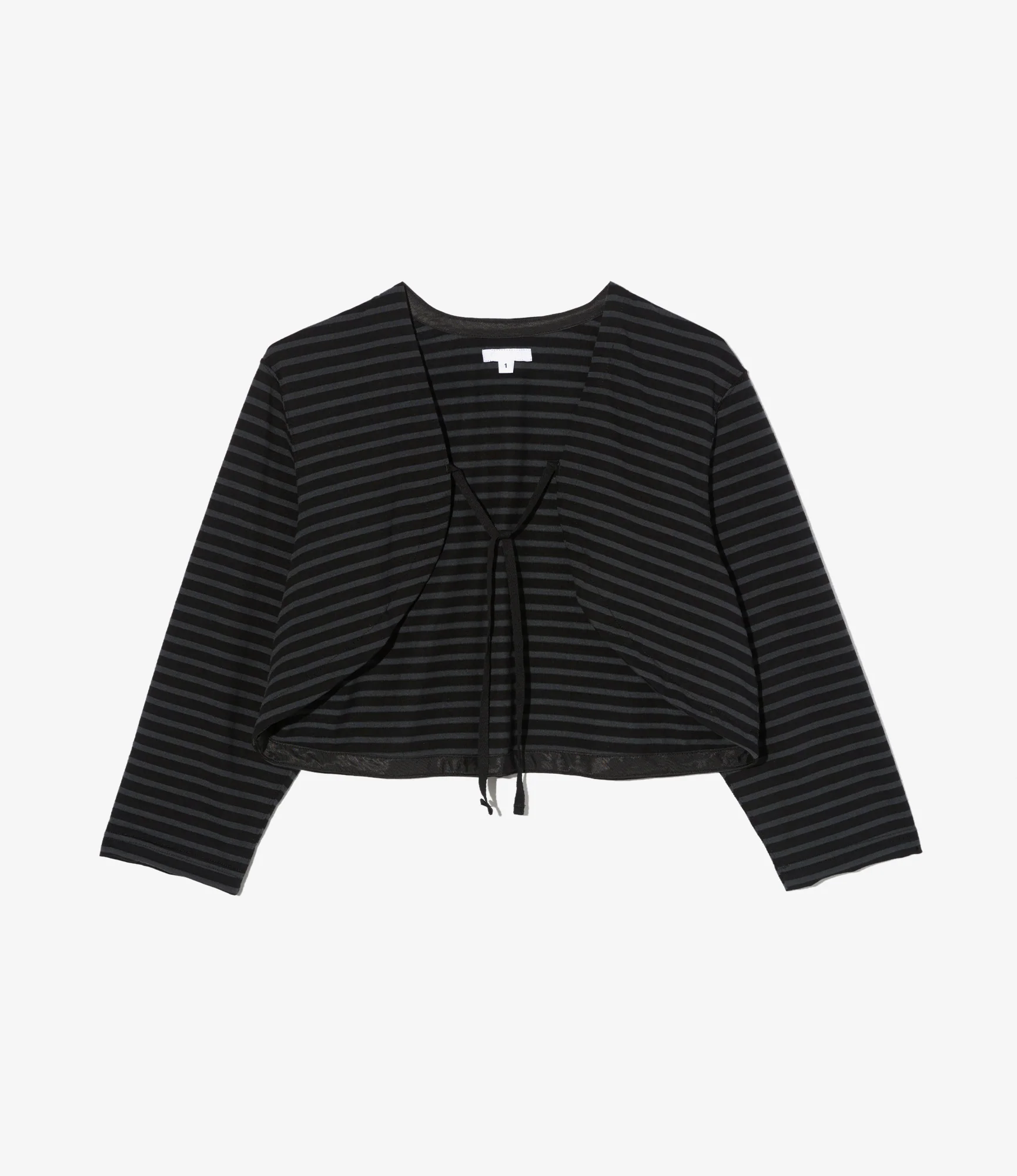 Women's Bolero - Charcoal/Black PC Stripe Jersey
