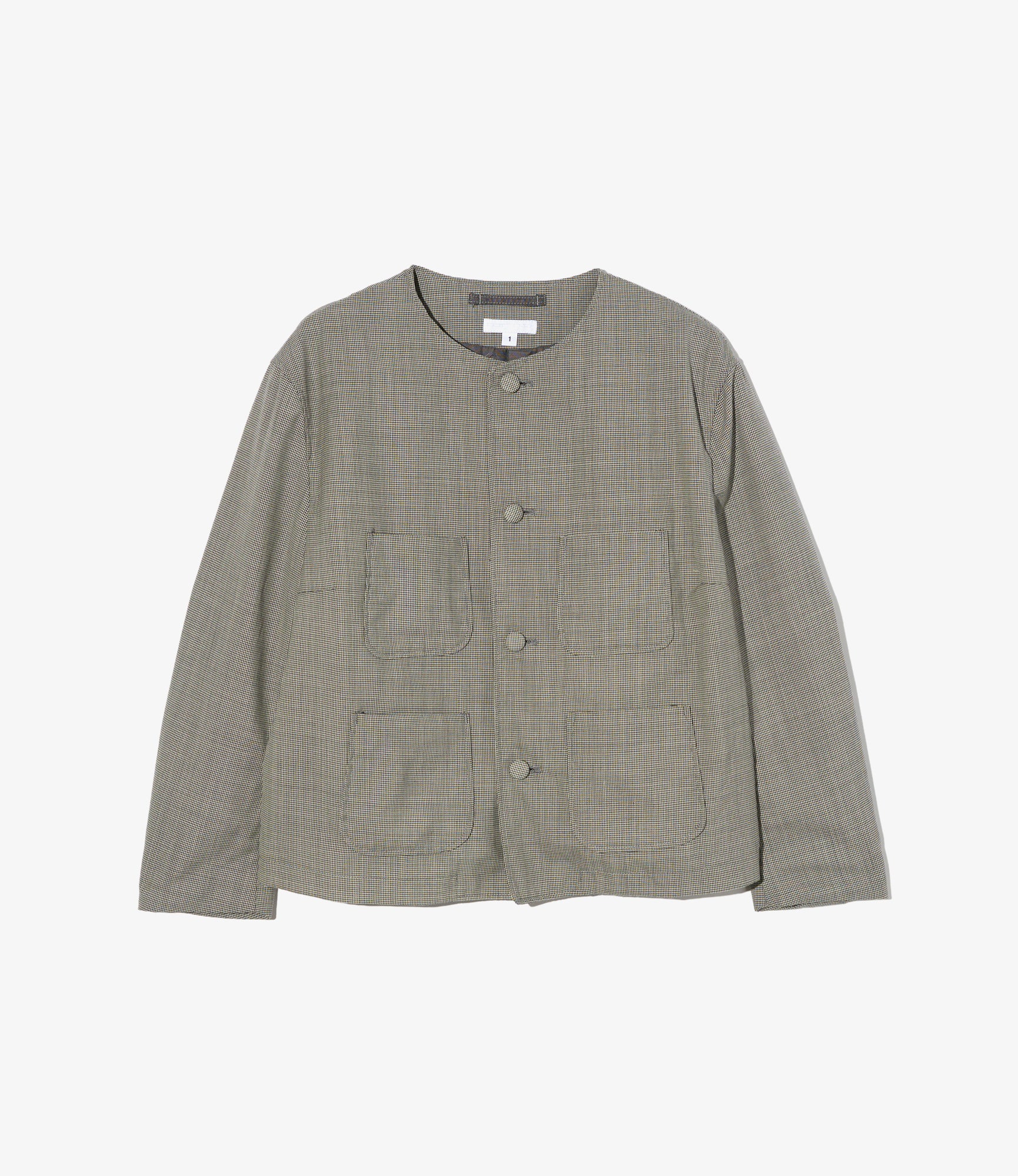 Women's CN Jacket - Grey Micro Houndstooth Tropical Wool
