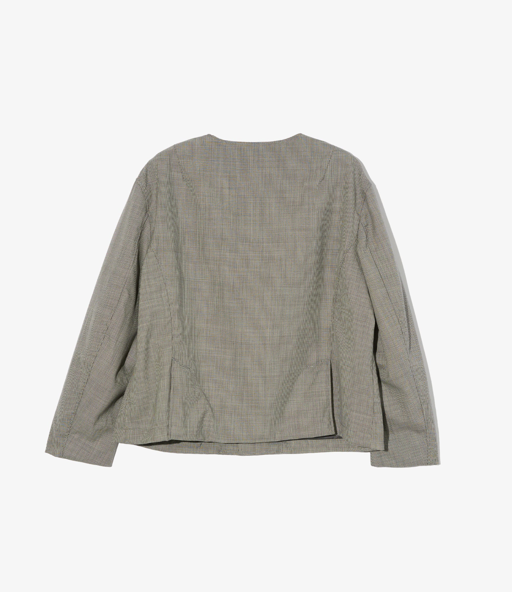 Women's CN Jacket - Grey Micro Houndstooth Tropical Wool - Image 2