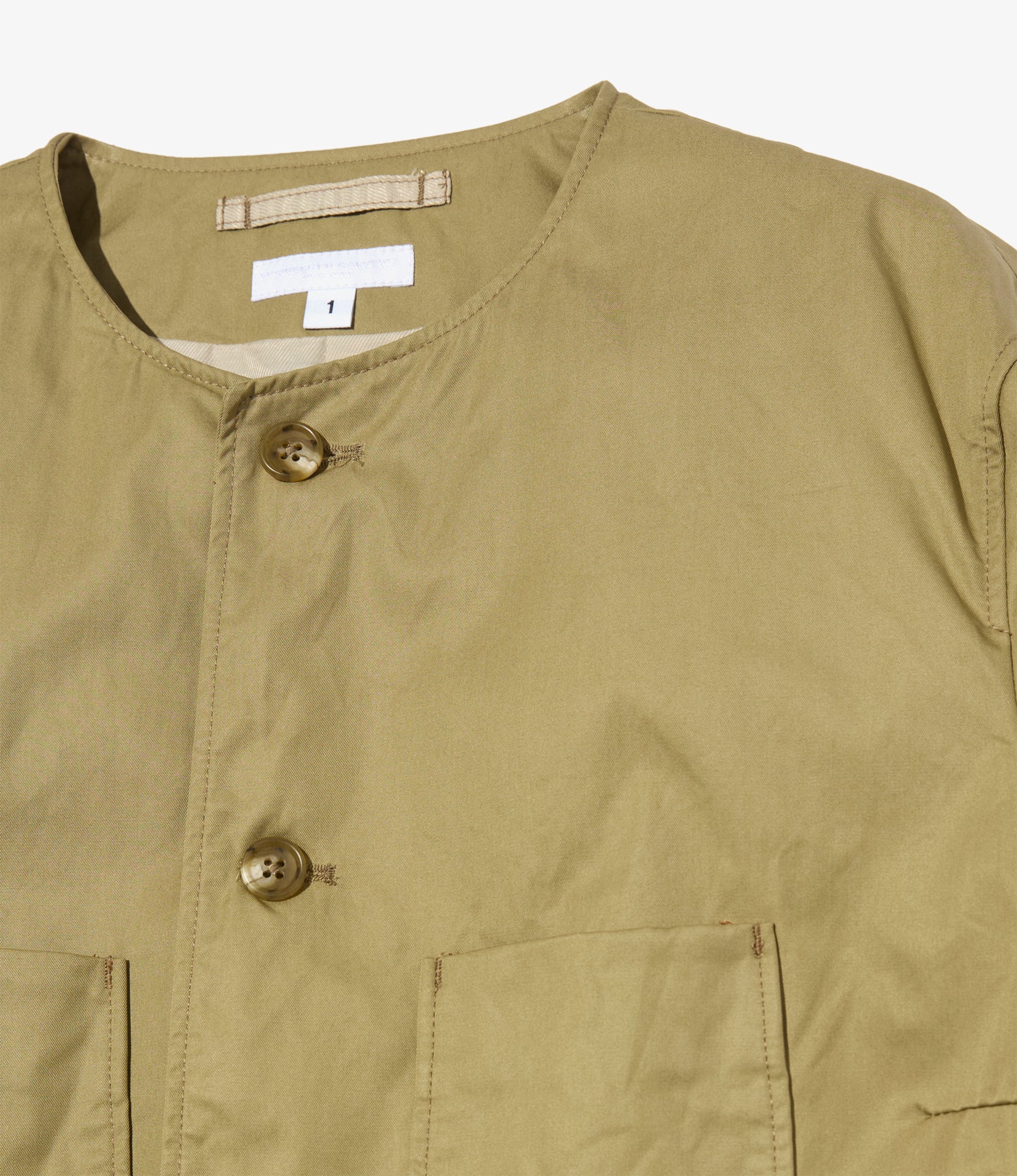 Women's CN Jacket - Khaki Cotton French Twill - Image 3
