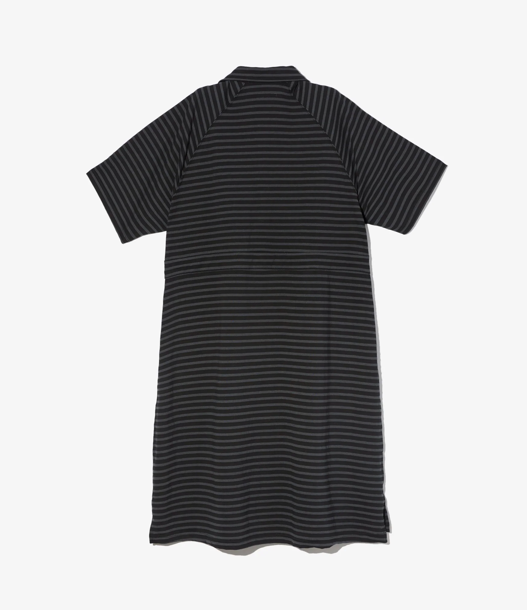 Women's Polo Long Dress - Charcoal/Black PC Stripe Jersey - Image 2