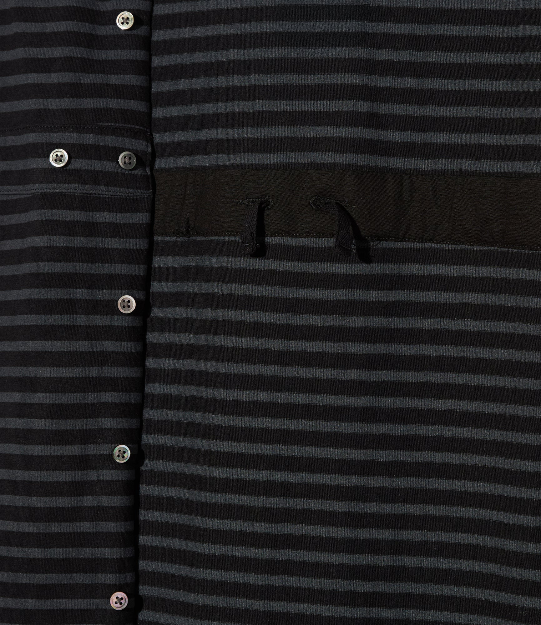 Women's Polo Long Dress - Charcoal/Black PC Stripe Jersey - Image 3
