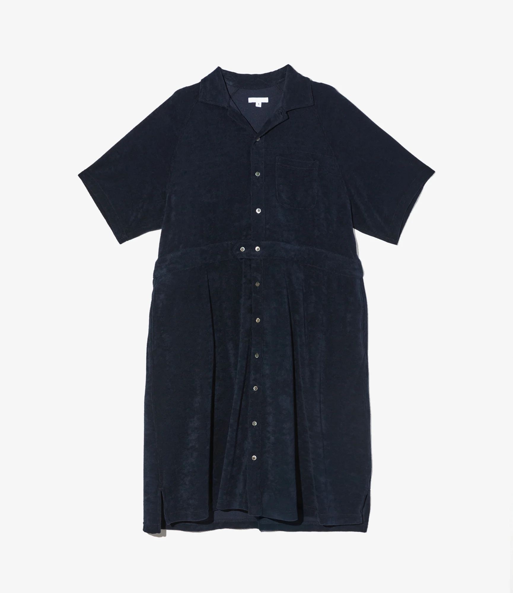 Women's Polo Long Dress - Dk. Navy CP Terry Cloth