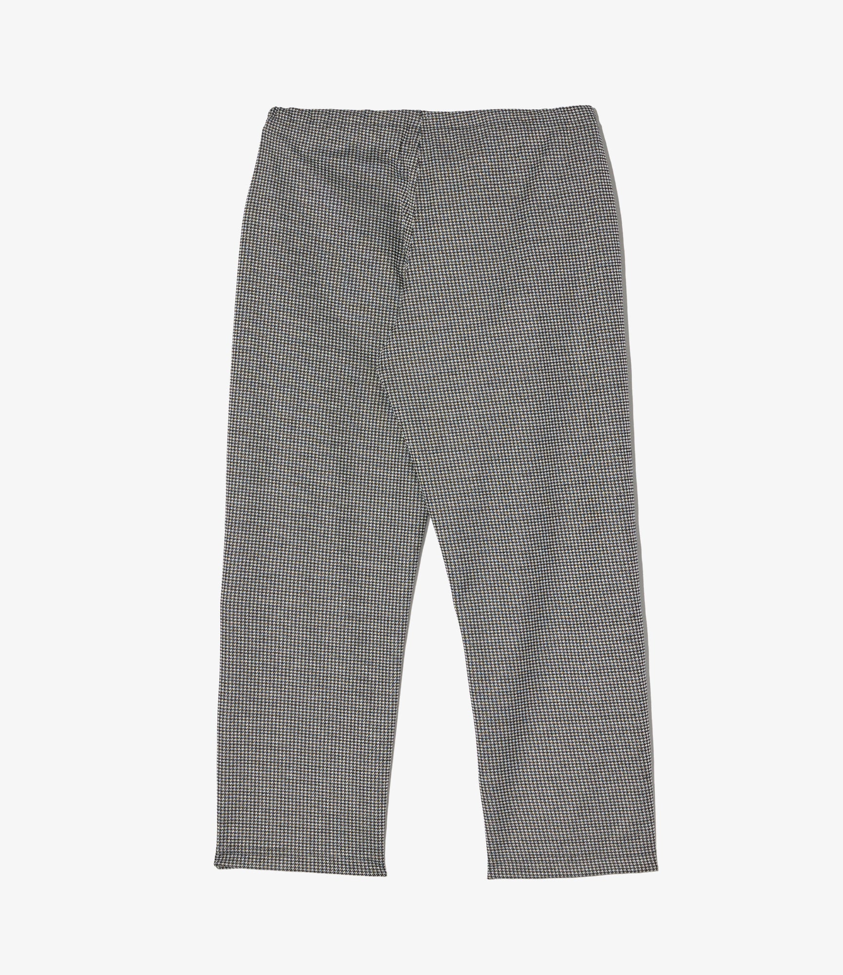 Women's STK Pant - Black Polyester Houndstooth Knit Jersey - Image 2