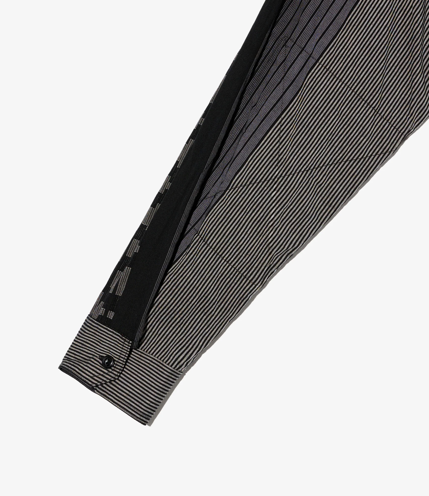 Work Shirt - Black/Grey Multi Pattern Stripe Jq. - Image 4