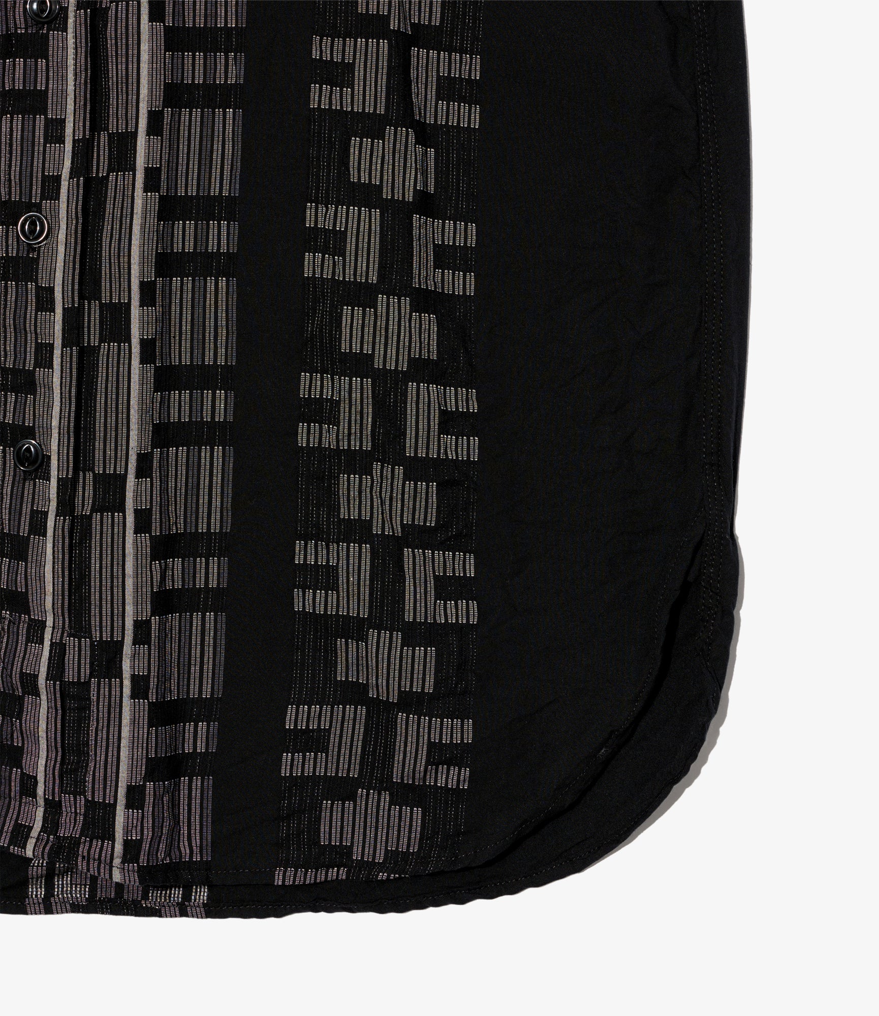 Work Shirt - Black/Grey Multi Pattern Stripe Jq. - Image 5