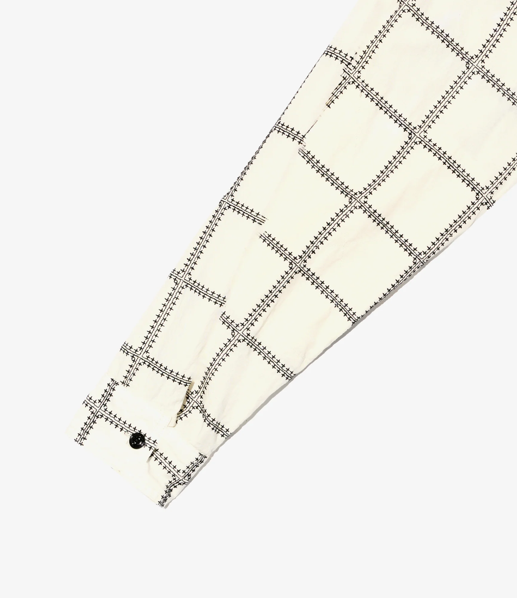 Work Shirt - White/Black CP Square Embroidery - Image 4