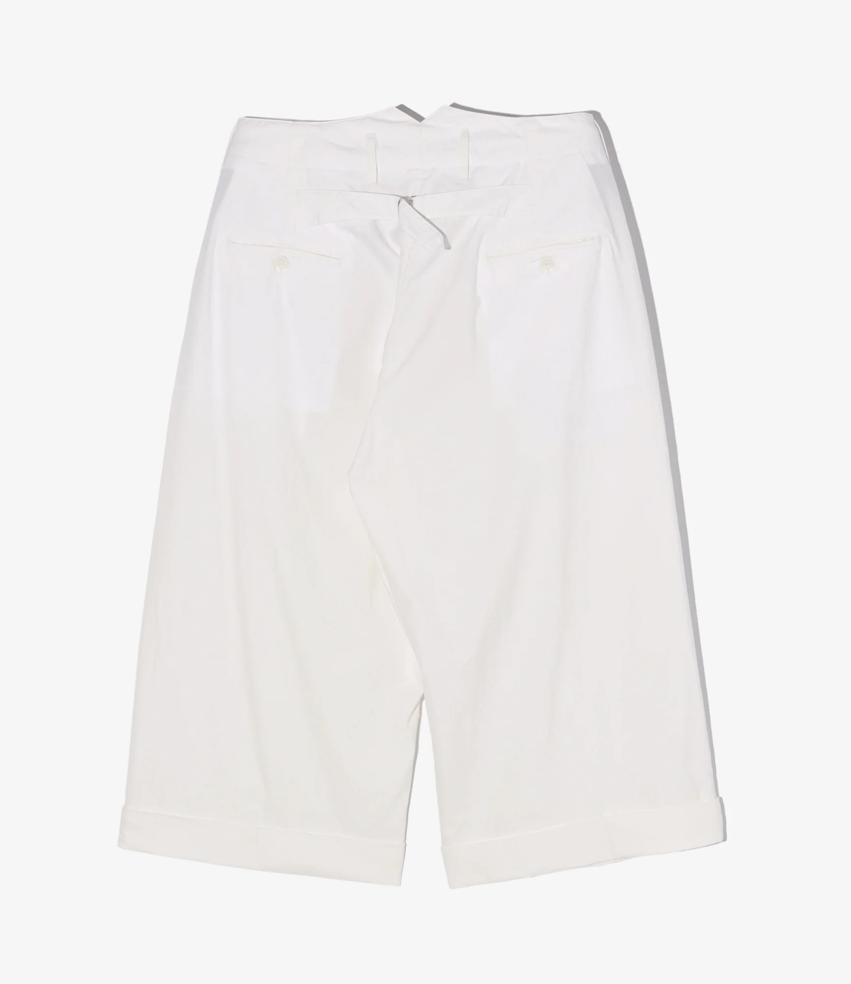 WP 3/4 Pant - White Cotton Heavy Poplin - Image 2